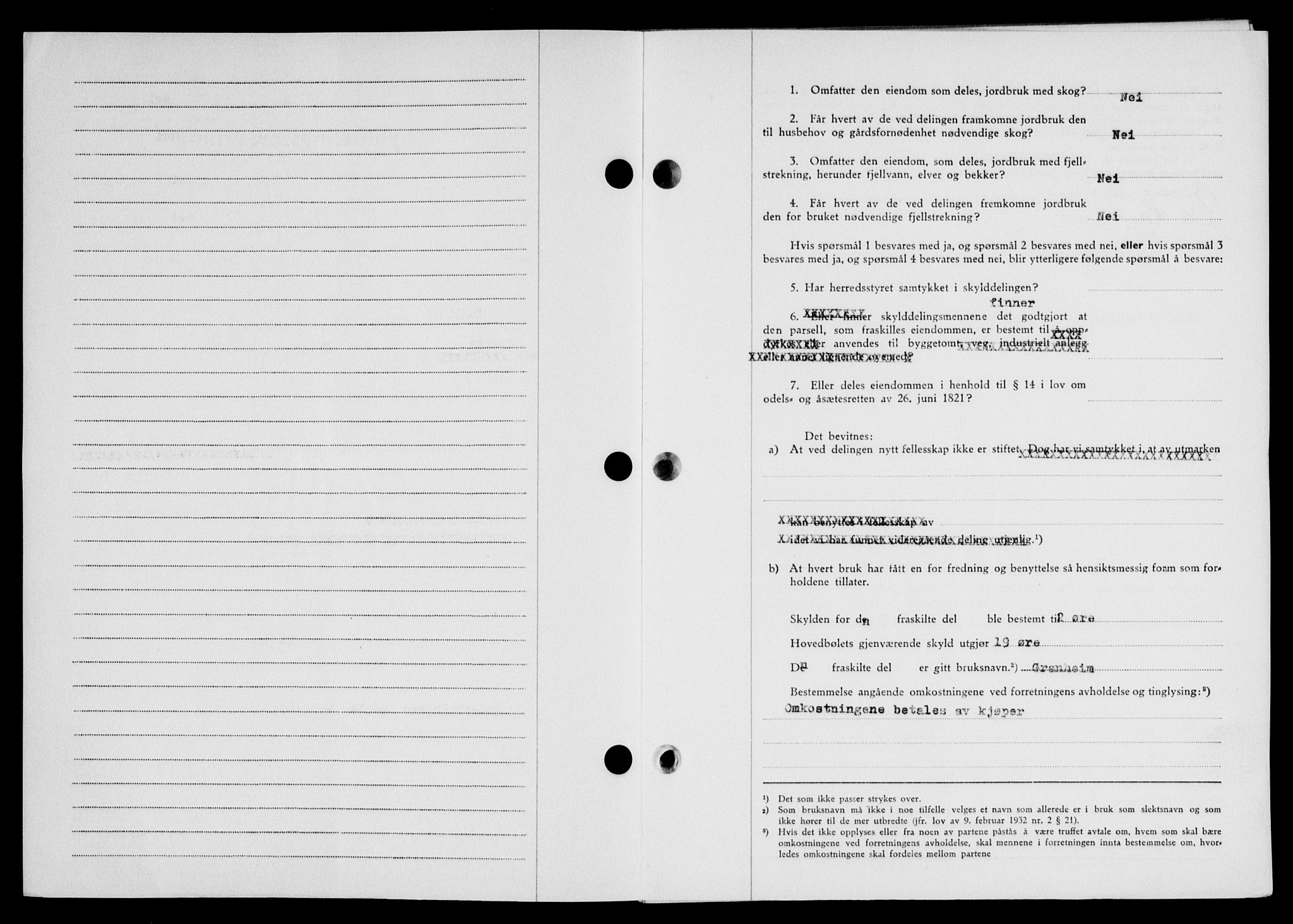 Lofoten sorenskriveri, SAT/A-0017/1/2/2C/L0021a: Mortgage book no. 21a, 1949-1949, Diary no: : 1519/1949