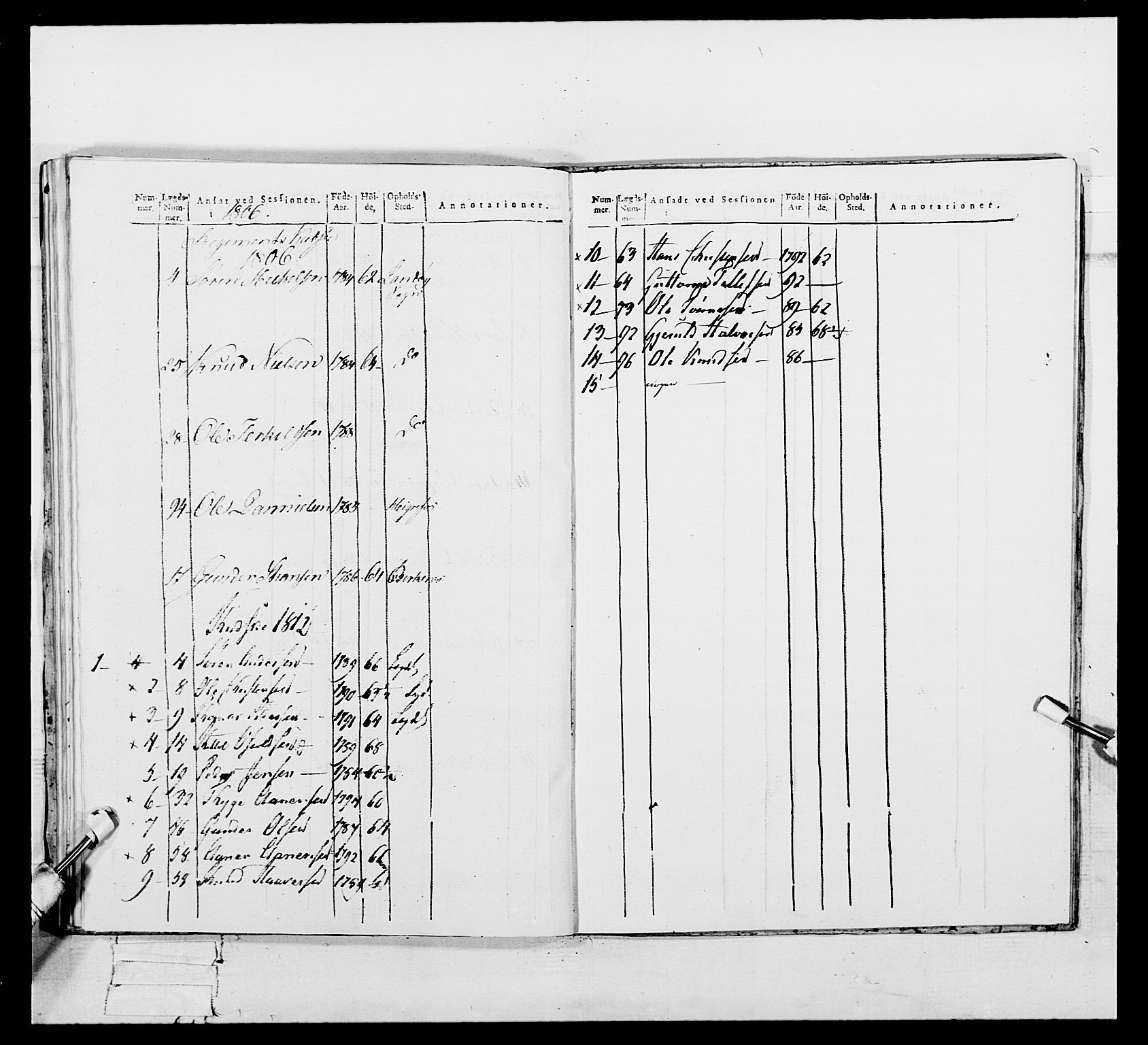 Generalitets- og kommissariatskollegiet, Det kongelige norske kommissariatskollegium, AV/RA-EA-5420/E/Eh/L0112: Vesterlenske nasjonale infanteriregiment, 1812, p. 282