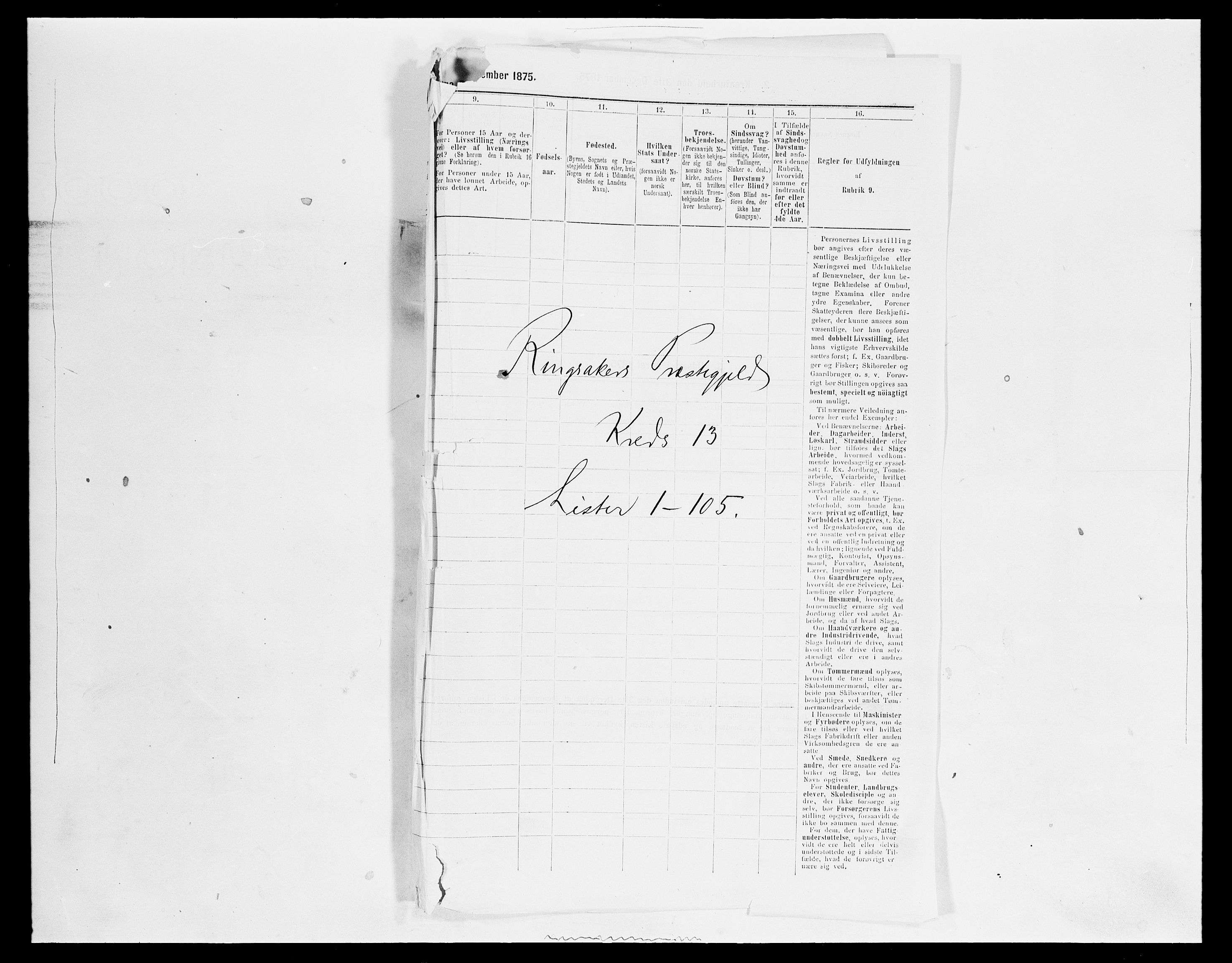 SAH, 1875 census for 0412P Ringsaker, 1875, p. 2608
