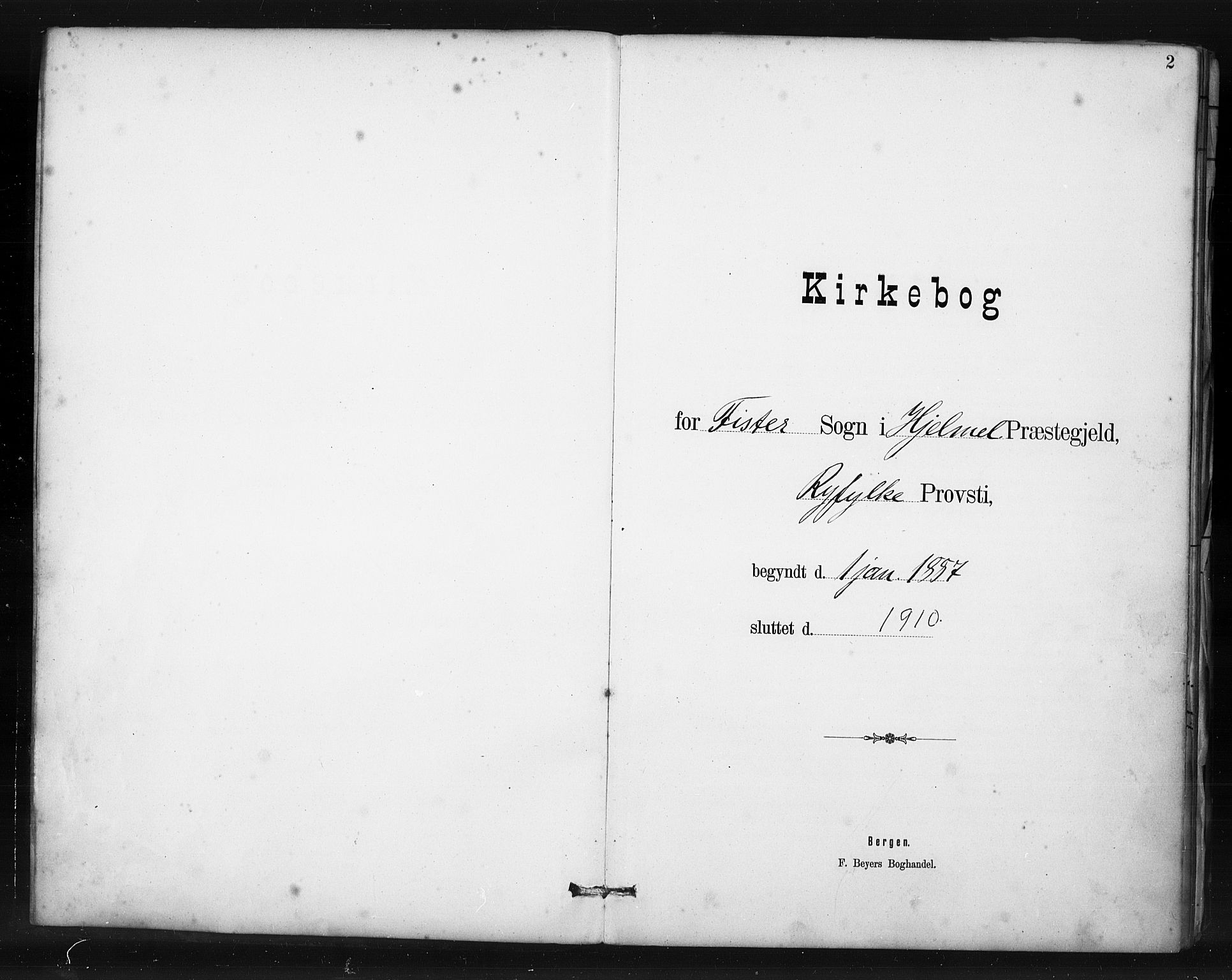 Hjelmeland sokneprestkontor, SAST/A-101843/01/IV/L0015: Parish register (official) no. A 15, 1887-1910, p. 2