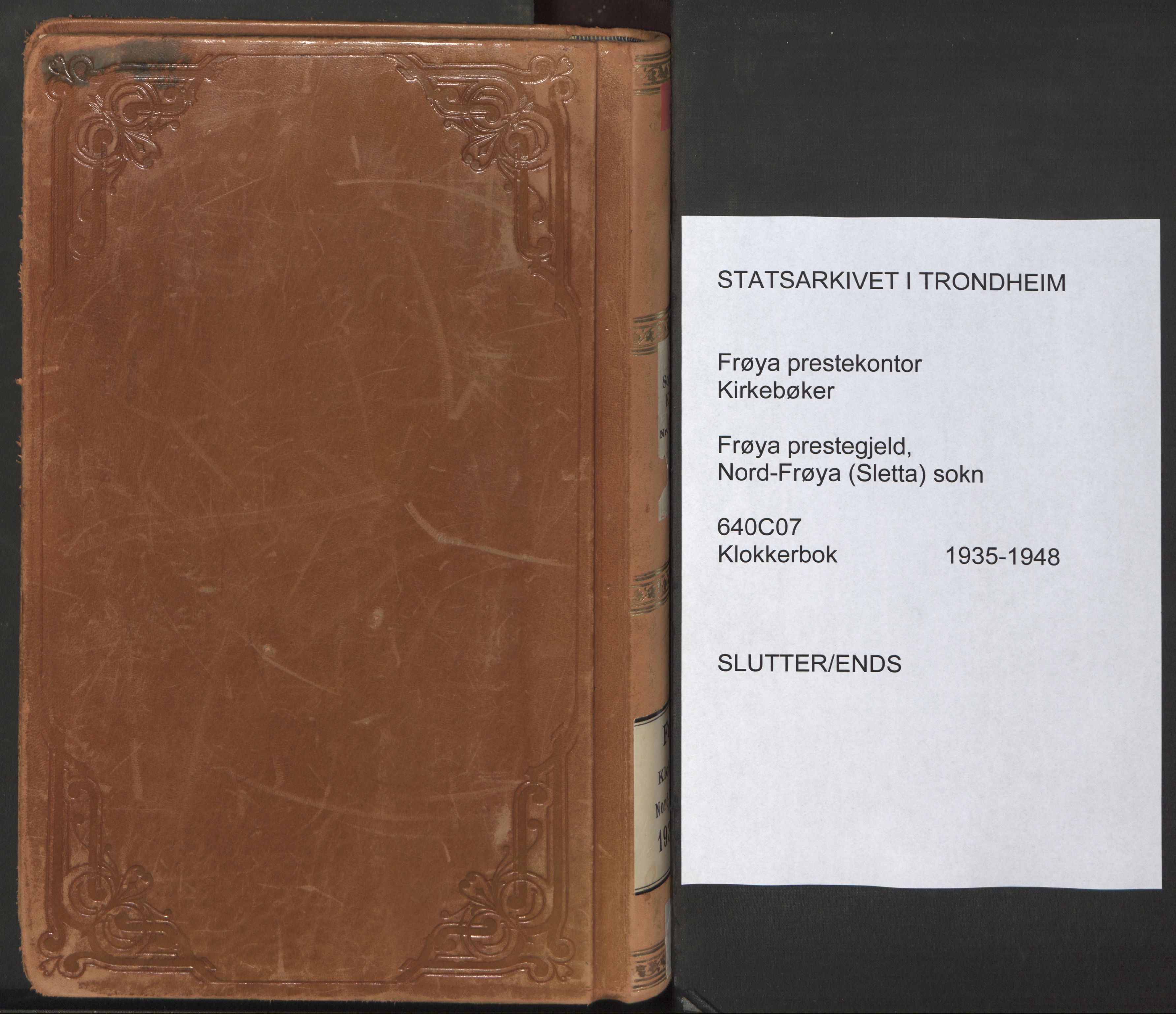 Ministerialprotokoller, klokkerbøker og fødselsregistre - Sør-Trøndelag, AV/SAT-A-1456/640/L0590: Parish register (copy) no. 640C07, 1935-1948, p. 235