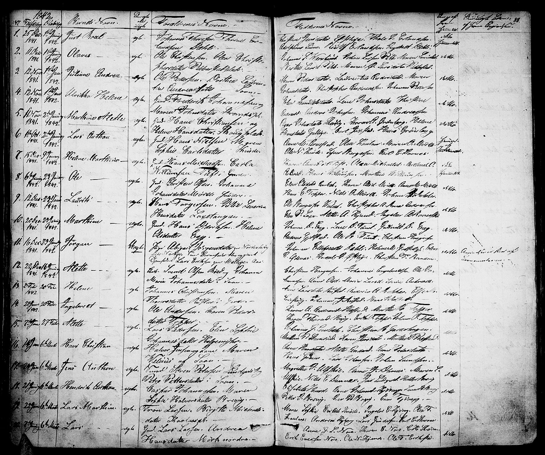 Vestby prestekontor Kirkebøker, AV/SAO-A-10893/F/Fa/L0006: Parish register (official) no. I 6, 1827-1849, p. 88