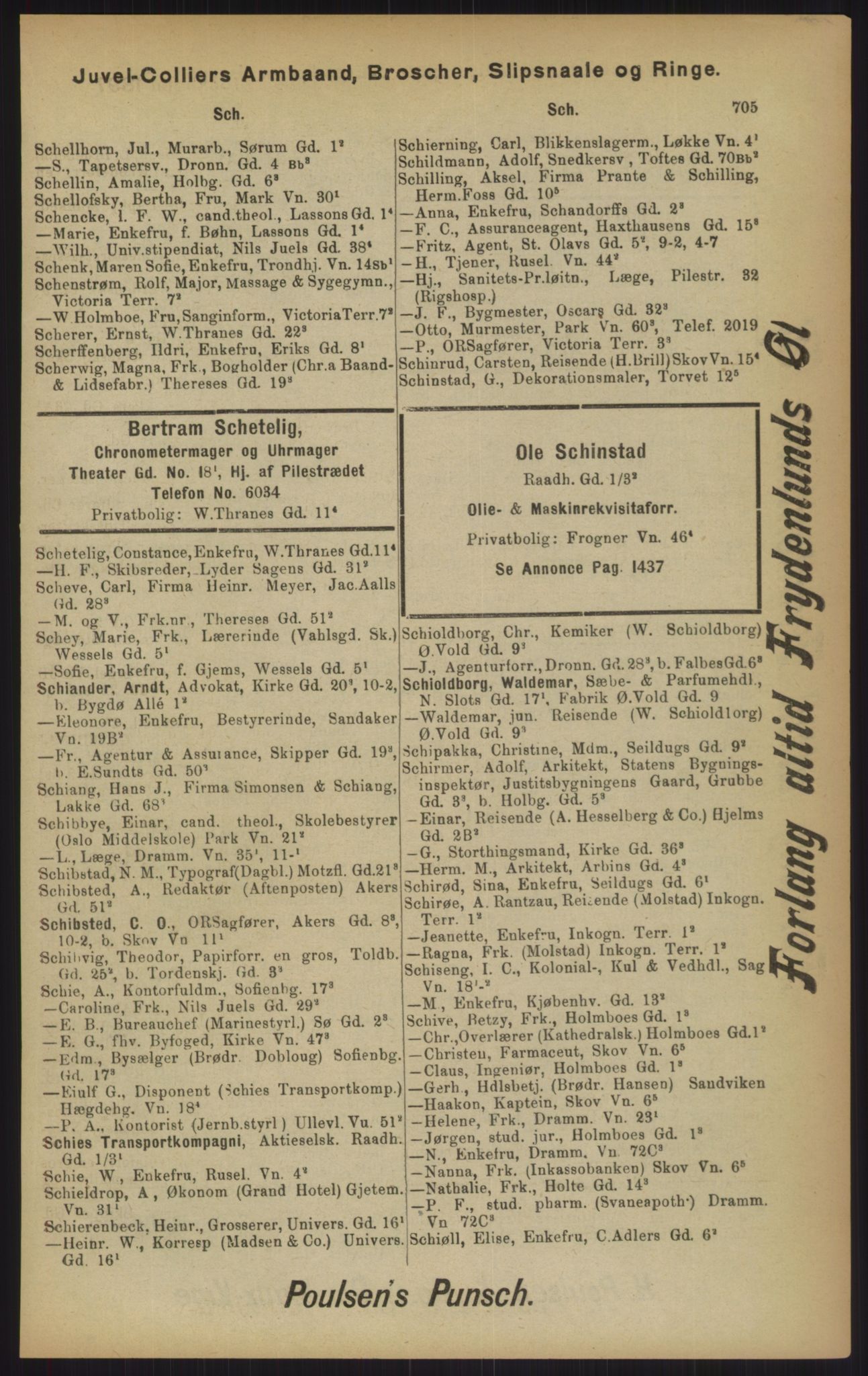 Kristiania/Oslo adressebok, PUBL/-, 1902, p. 705