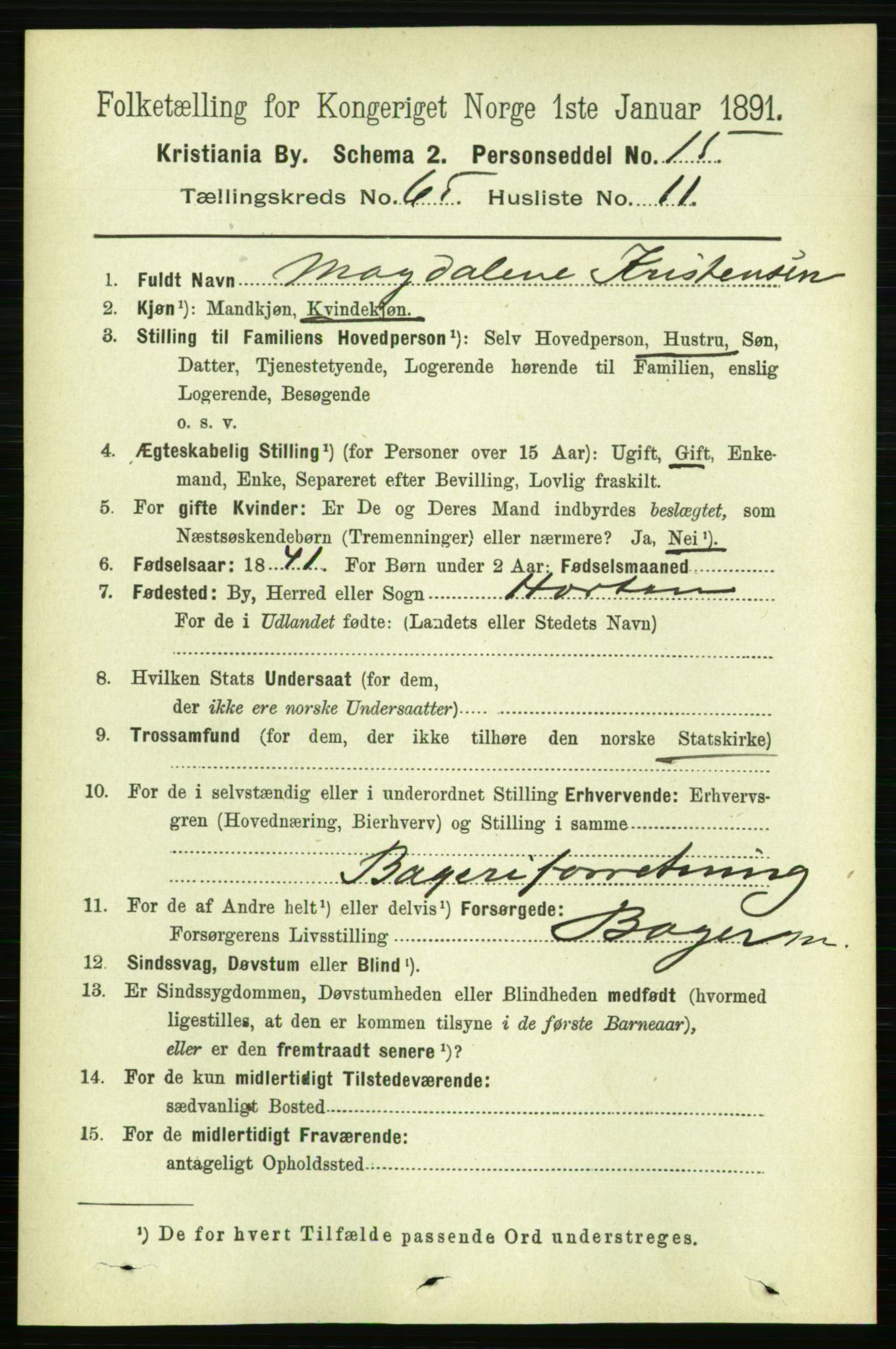 RA, 1891 census for 0301 Kristiania, 1891, p. 35242