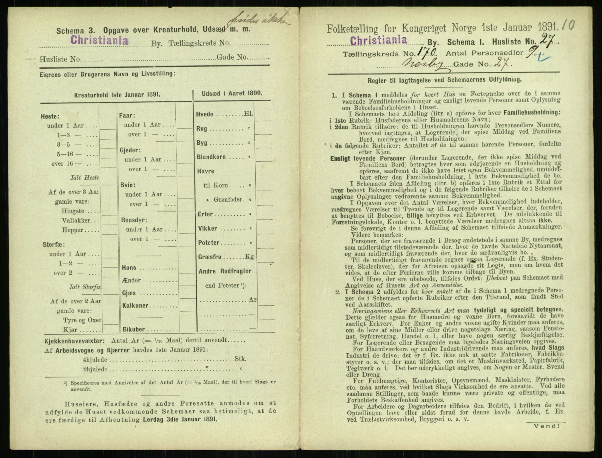 RA, 1891 census for 0301 Kristiania, 1891, p. 99598