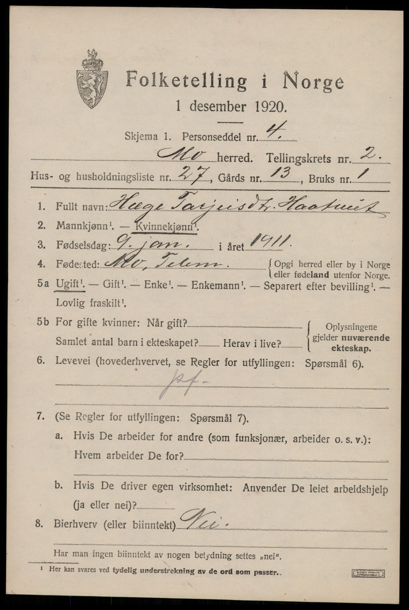 SAKO, 1920 census for Mo, 1920, p. 1378