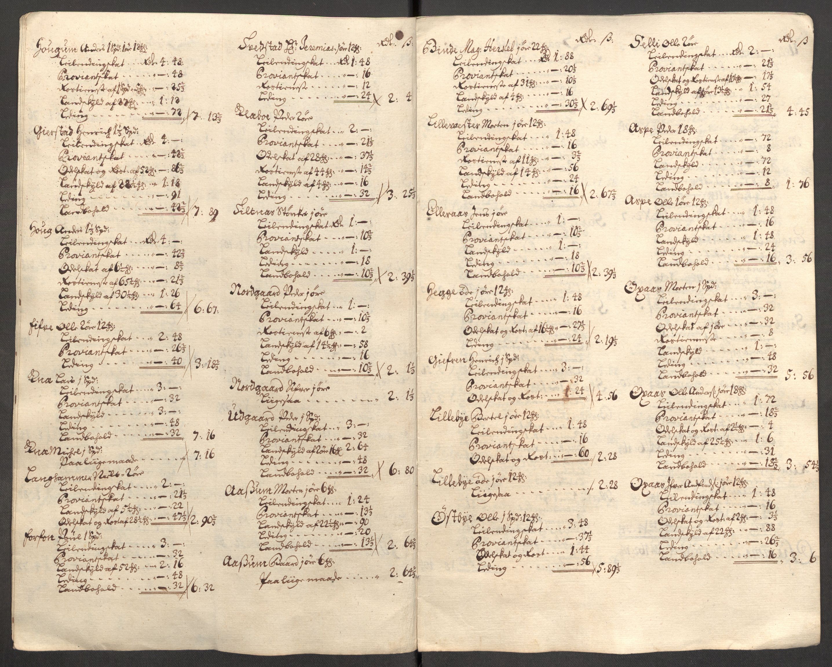 Rentekammeret inntil 1814, Reviderte regnskaper, Fogderegnskap, RA/EA-4092/R63/L4315: Fogderegnskap Inderøy, 1706-1707, p. 215