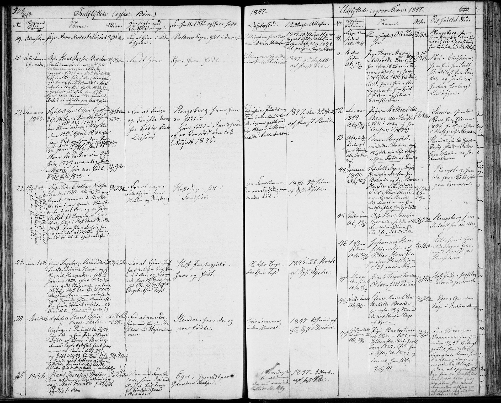 Sandsvær kirkebøker, AV/SAKO-A-244/F/Fa/L0005: Parish register (official) no. I 5, 1840-1856, p. 618-619