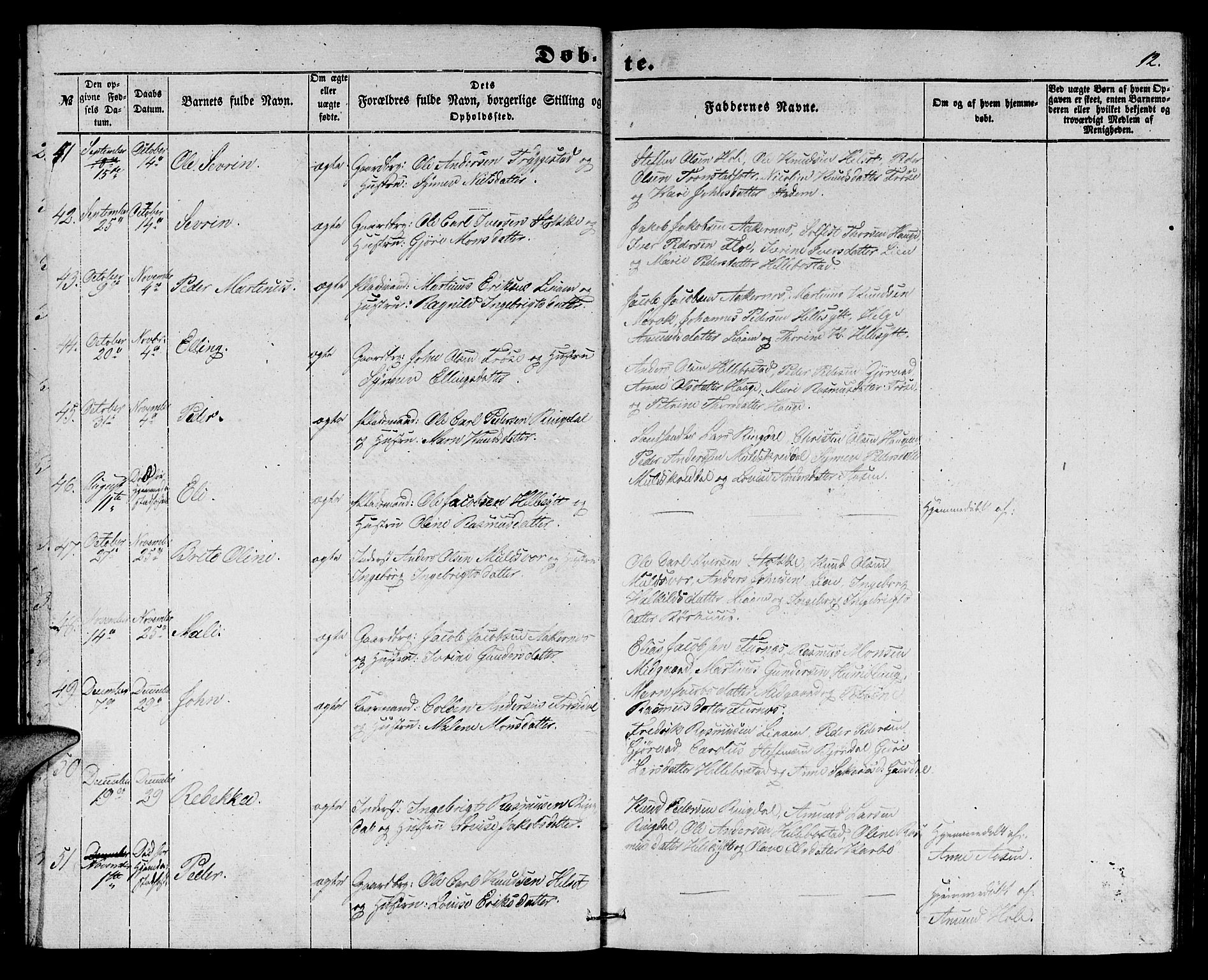 Ministerialprotokoller, klokkerbøker og fødselsregistre - Møre og Romsdal, AV/SAT-A-1454/517/L0228: Parish register (copy) no. 517C01, 1854-1865, p. 12