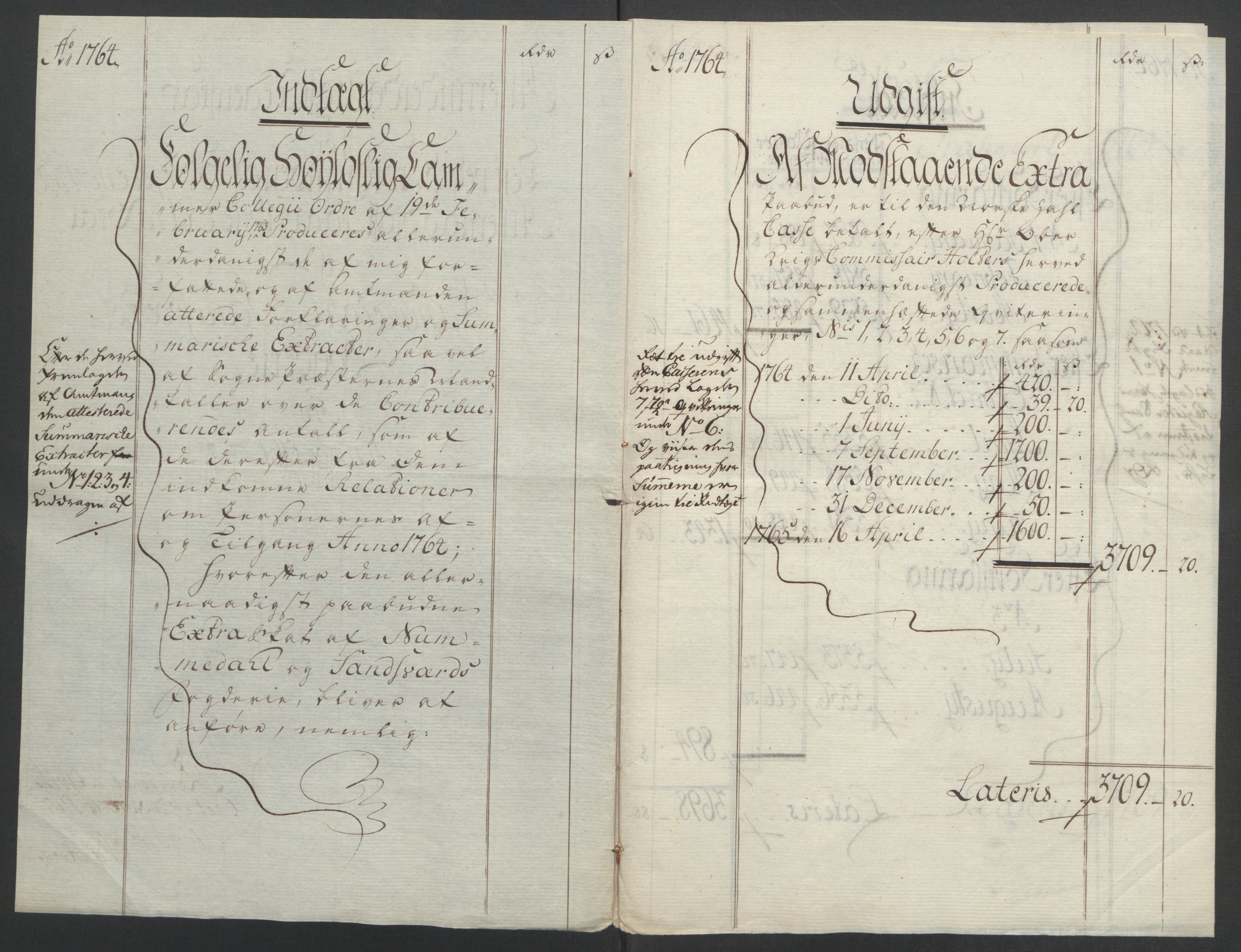 Rentekammeret inntil 1814, Reviderte regnskaper, Fogderegnskap, RA/EA-4092/R24/L1672: Ekstraskatten Numedal og Sandsvær, 1762-1767, p. 214