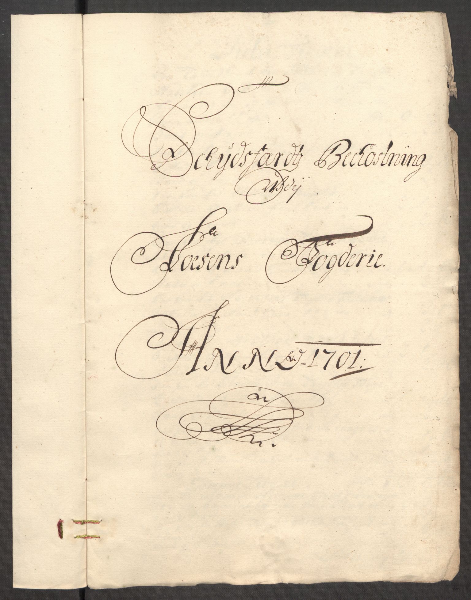 Rentekammeret inntil 1814, Reviderte regnskaper, Fogderegnskap, AV/RA-EA-4092/R57/L3854: Fogderegnskap Fosen, 1700-1701, p. 392