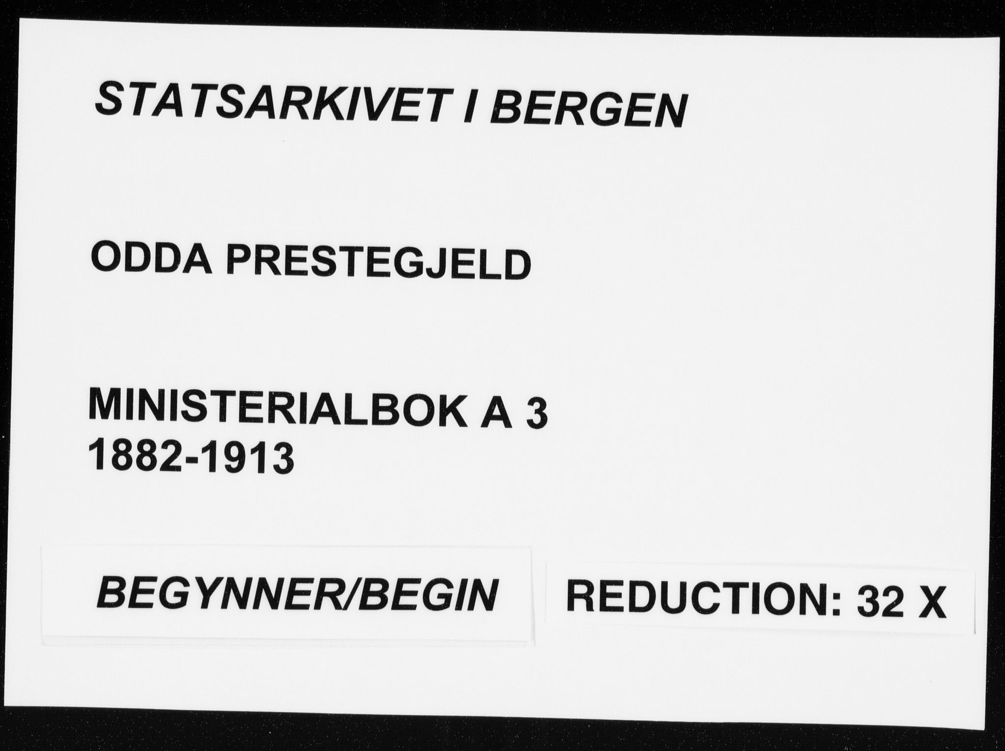 Odda Sokneprestembete, AV/SAB-A-77201/H/Haa: Parish register (official) no. A  3, 1882-1913