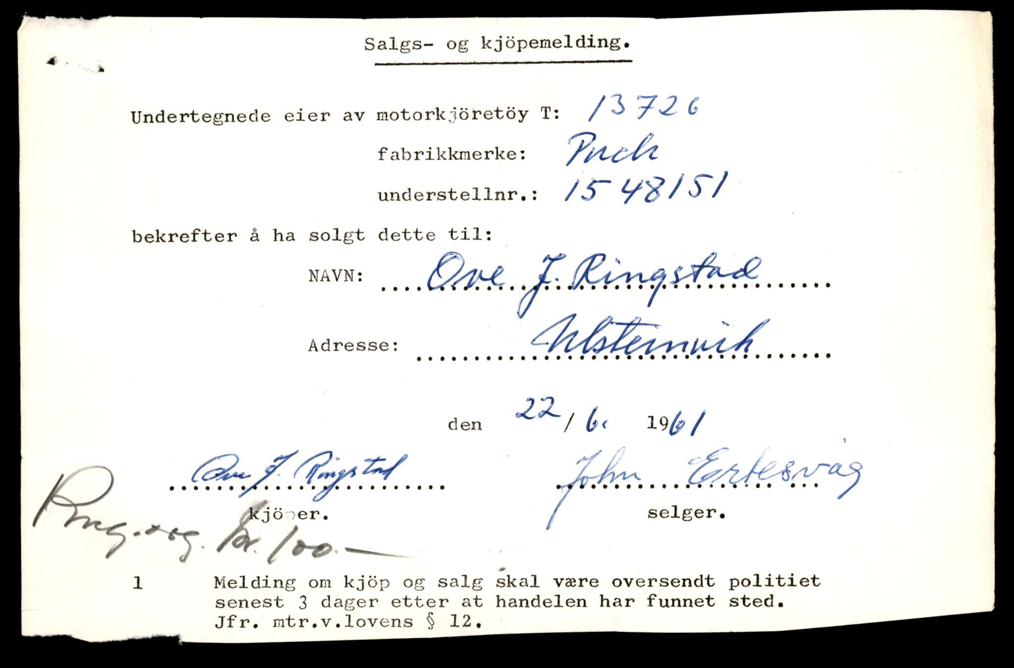 Møre og Romsdal vegkontor - Ålesund trafikkstasjon, AV/SAT-A-4099/F/Fe/L0041: Registreringskort for kjøretøy T 13710 - T 13905, 1927-1998, p. 263