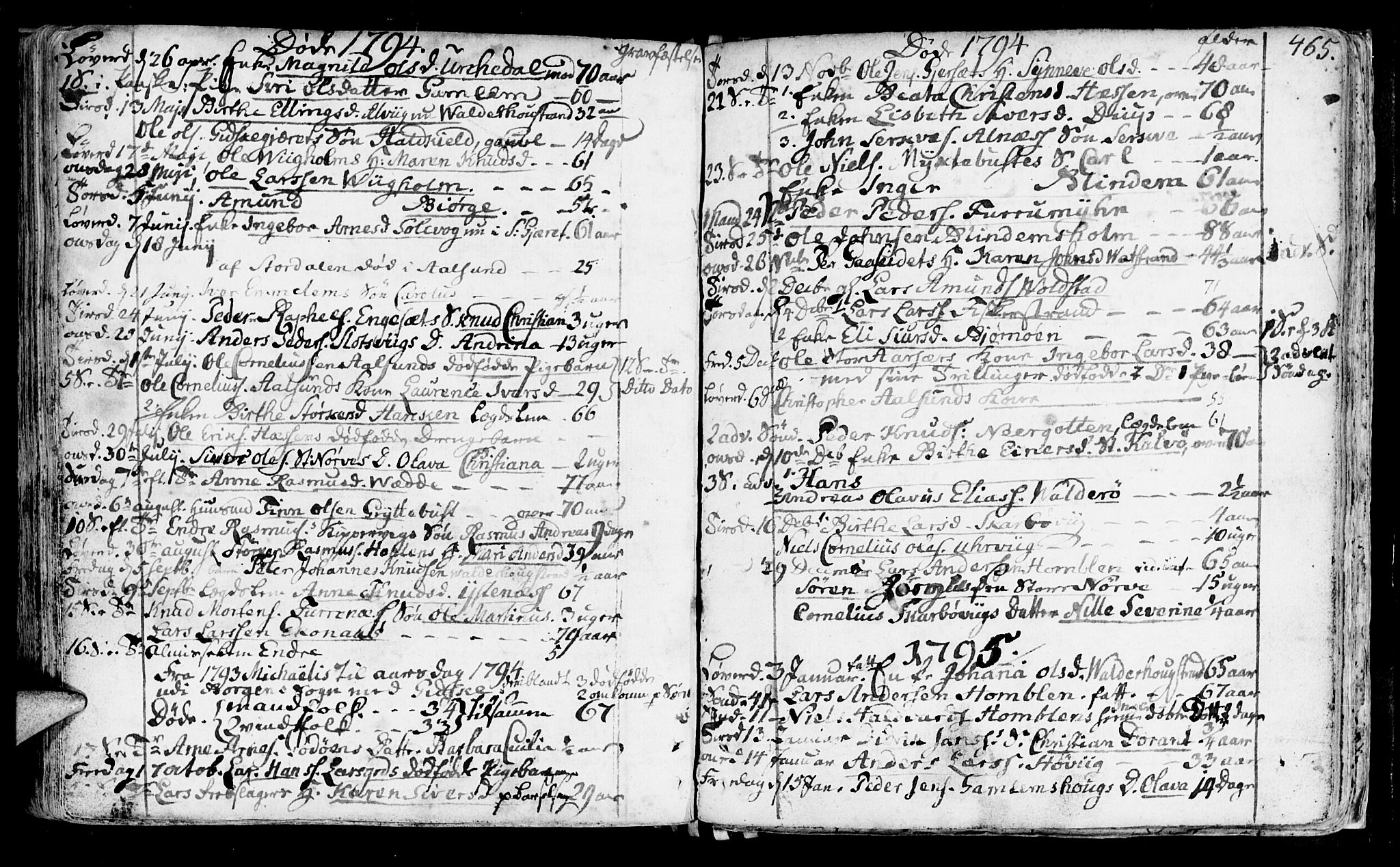 Ministerialprotokoller, klokkerbøker og fødselsregistre - Møre og Romsdal, AV/SAT-A-1454/528/L0393: Parish register (official) no. 528A04, 1762-1800, p. 465