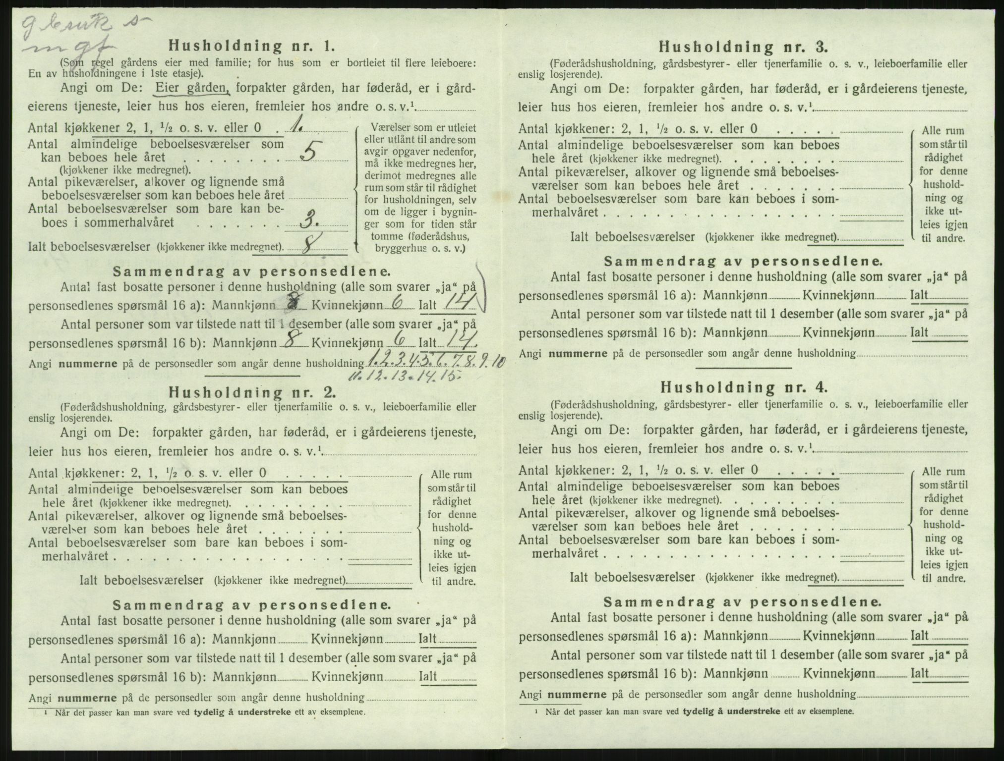 SAK, 1920 census for Landvik, 1920, p. 717