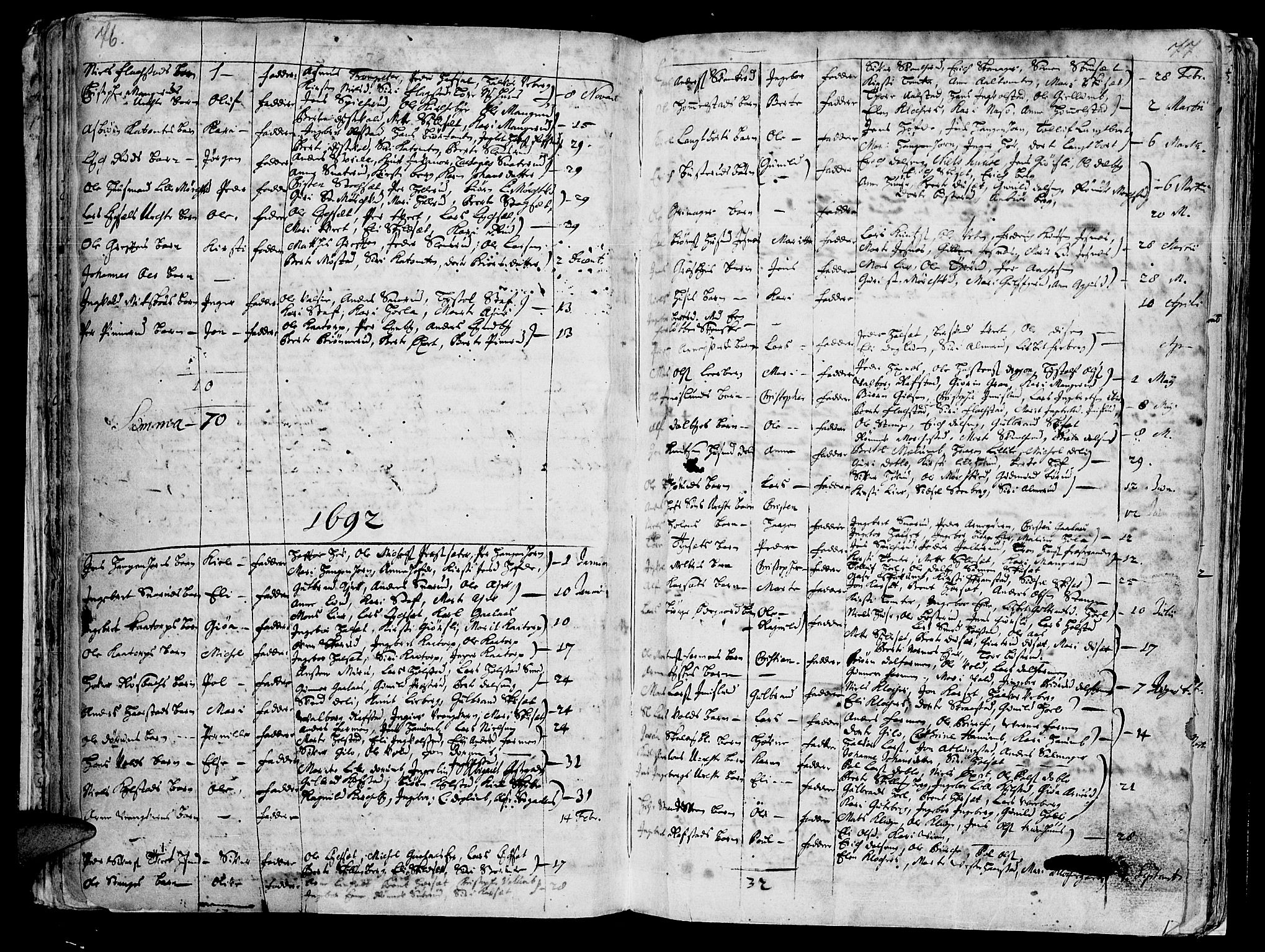 Vang prestekontor, Hedmark, SAH/PREST-008/H/Ha/Haa/L0001: Parish register (official) no. 1, 1683-1713, p. 76-77