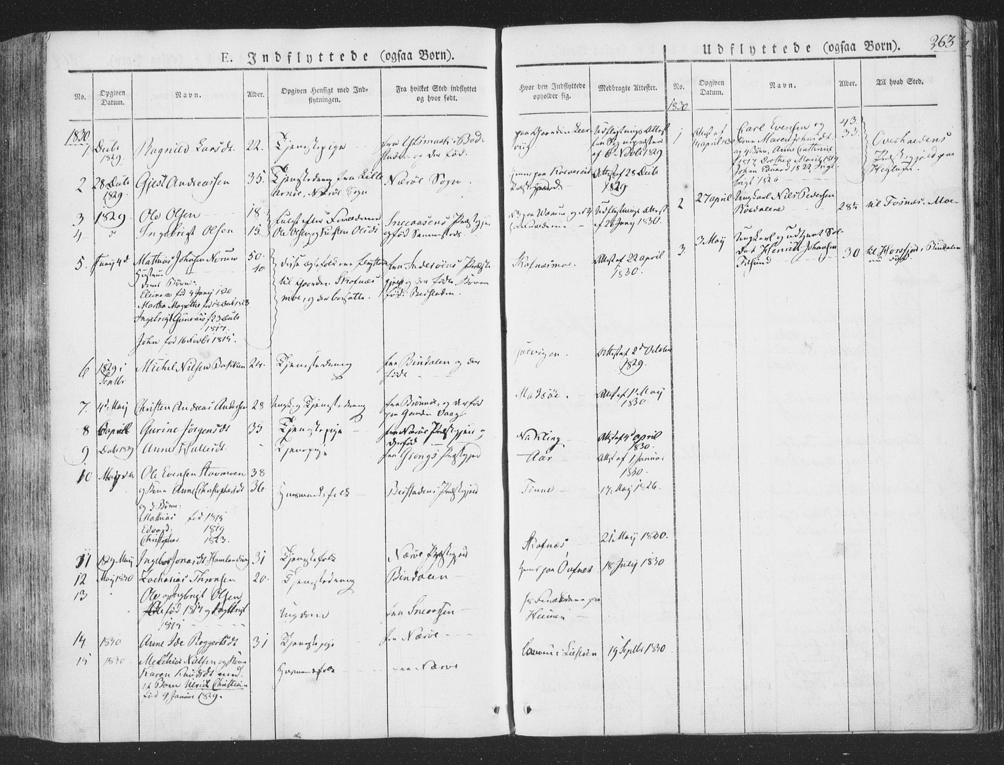 Ministerialprotokoller, klokkerbøker og fødselsregistre - Nord-Trøndelag, SAT/A-1458/780/L0639: Parish register (official) no. 780A04, 1830-1844, p. 263