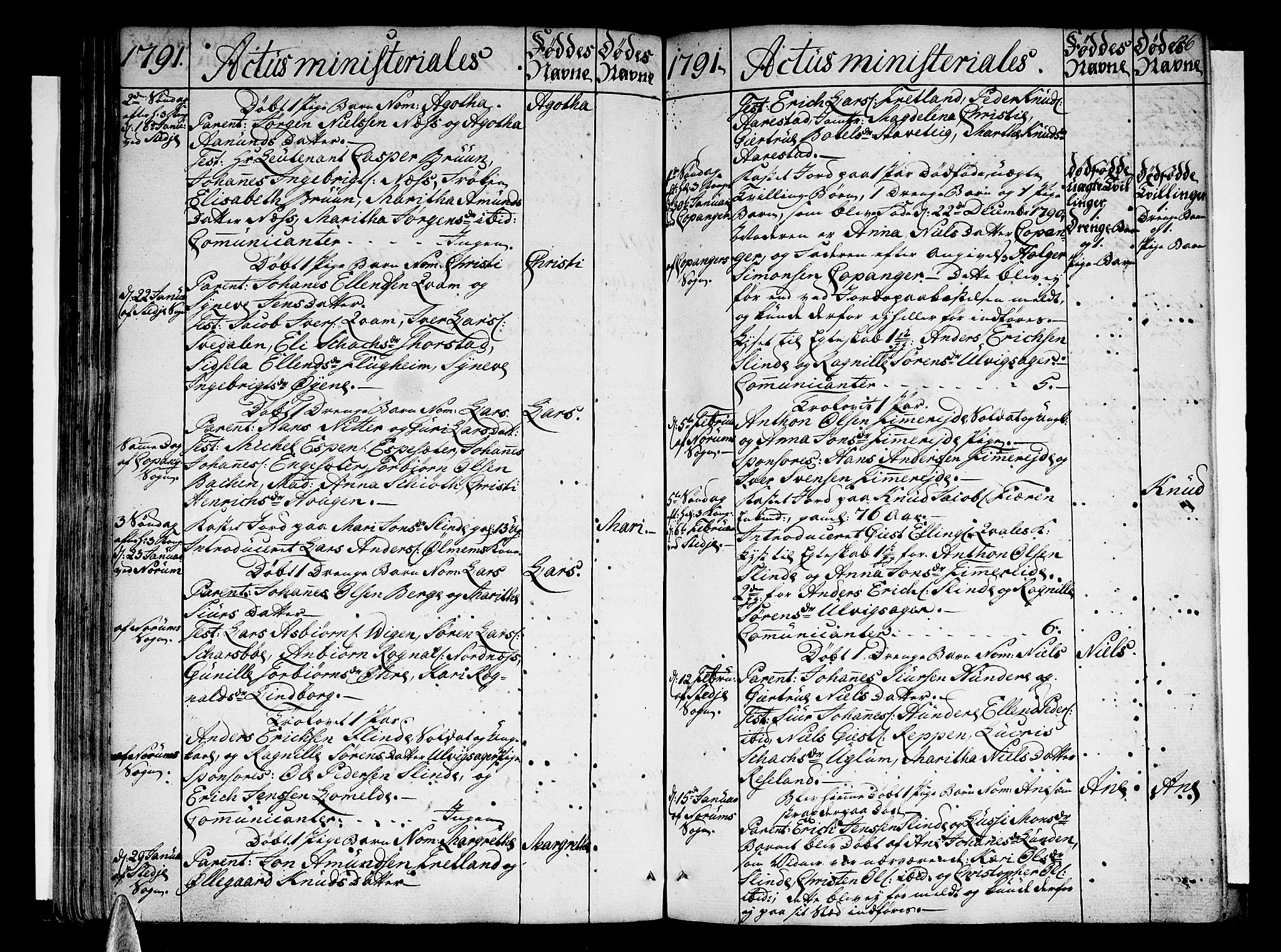 Sogndal sokneprestembete, AV/SAB-A-81301/H/Haa/Haaa/L0007: Parish register (official) no. A 7, 1782-1795, p. 126