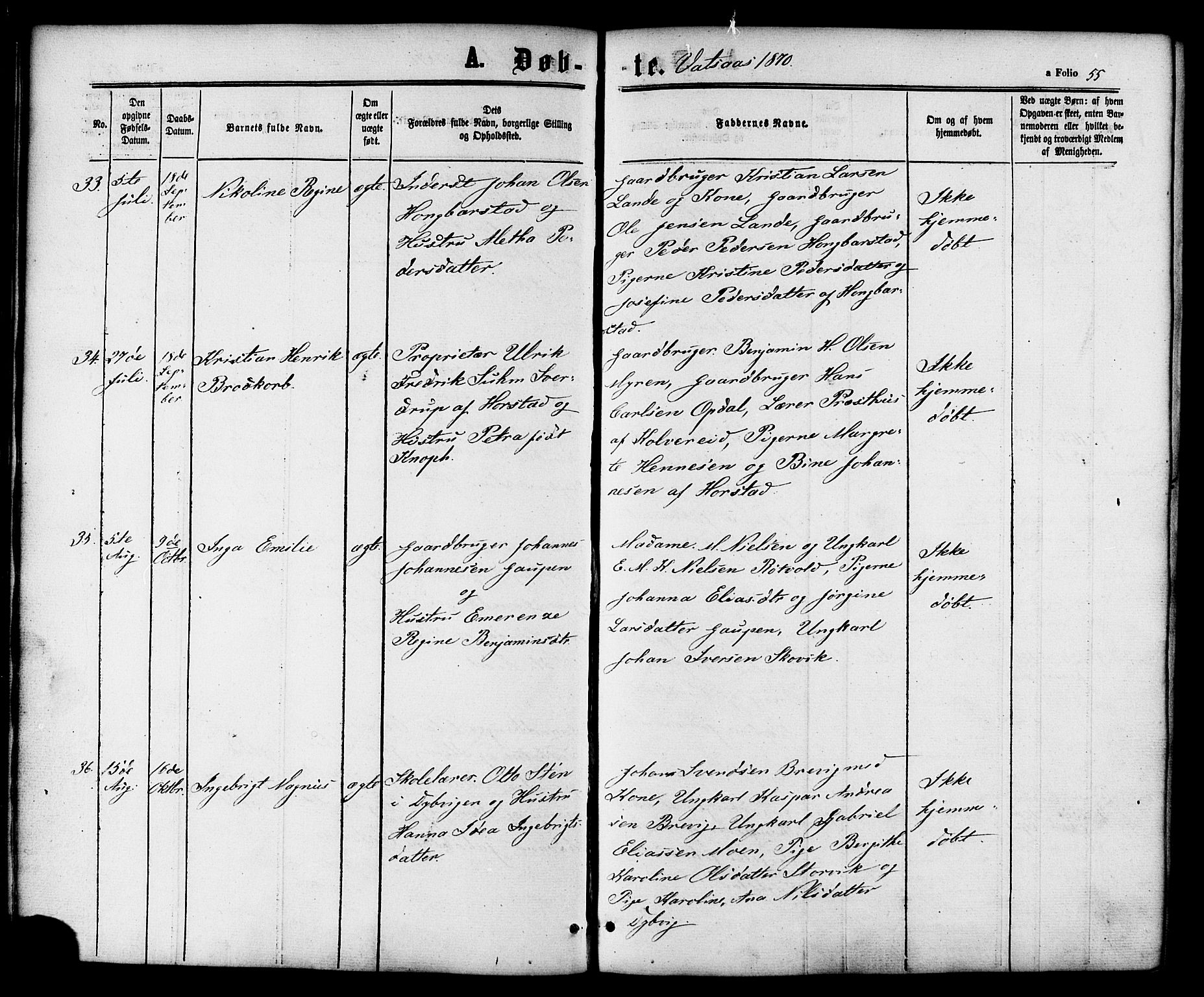 Ministerialprotokoller, klokkerbøker og fødselsregistre - Nordland, SAT/A-1459/810/L0146: Parish register (official) no. 810A08 /1, 1862-1874, p. 55
