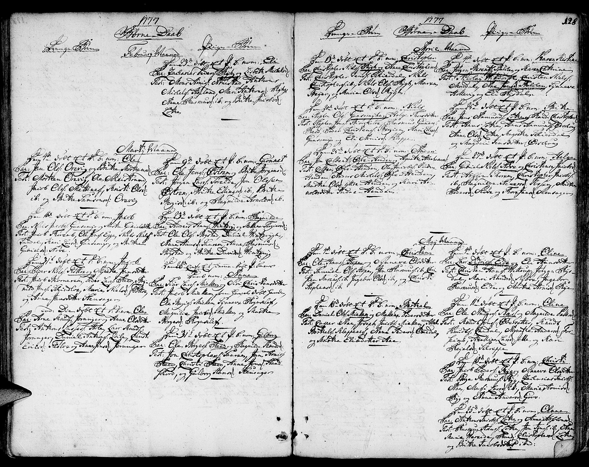 Gloppen sokneprestembete, AV/SAB-A-80101/H/Haa/Haaa/L0004: Parish register (official) no. A 4, 1758-1784, p. 128