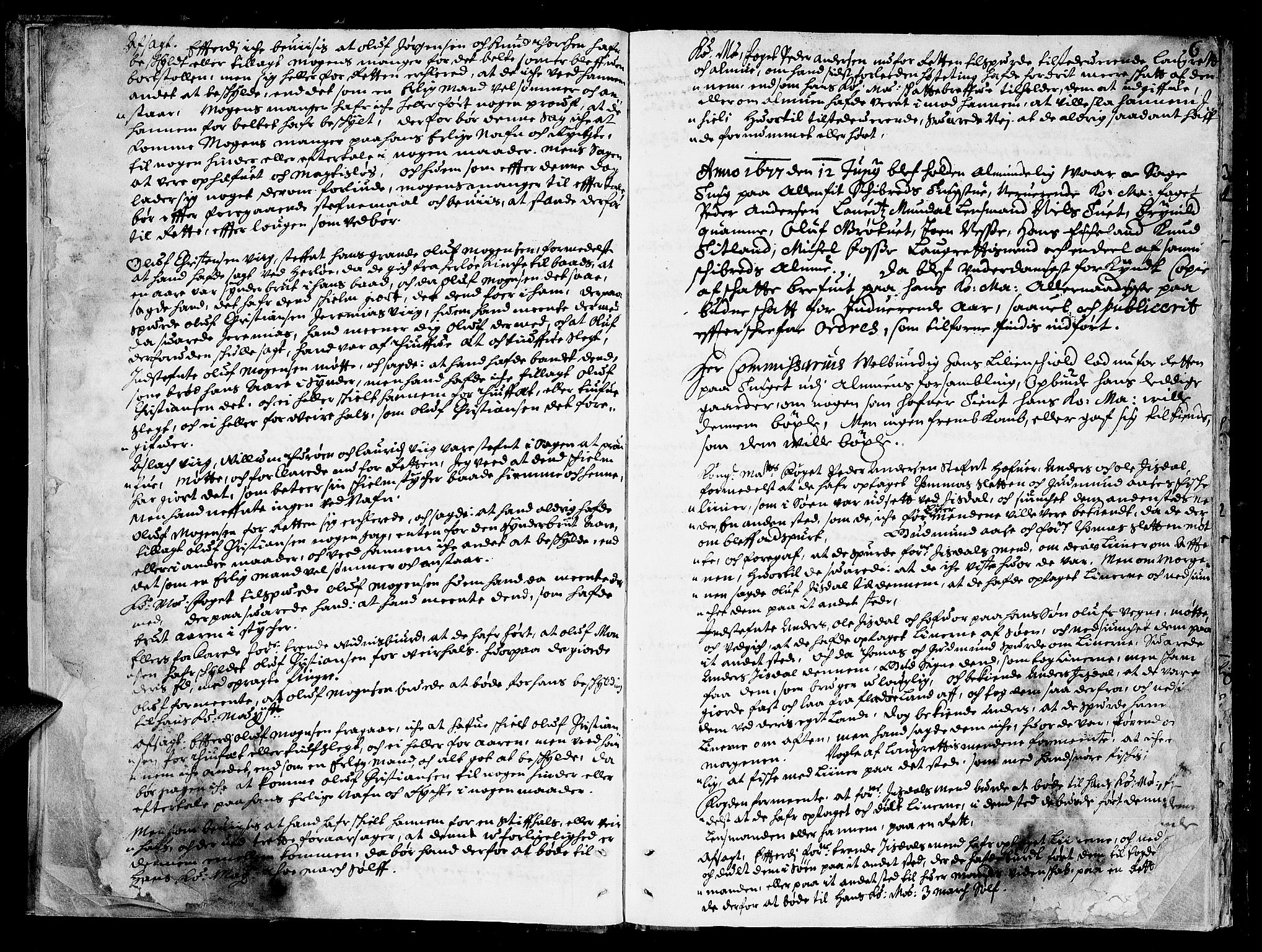 Nordhordland sorenskrivar, AV/SAB-A-2901/1/F/Fa/L0016: Tingbok (justisprotokoll), 1677, p. 5b-6a