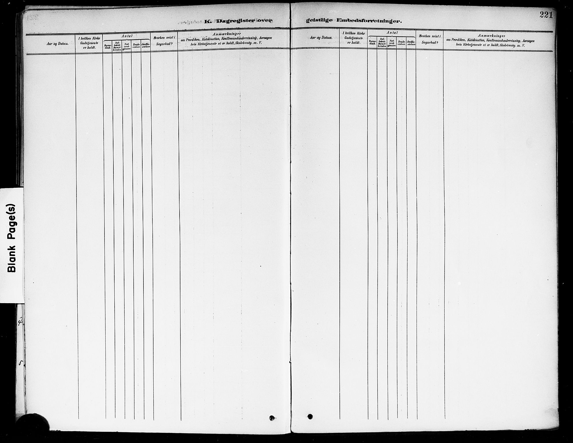 Fet prestekontor Kirkebøker, AV/SAO-A-10370a/F/Fa/L0015: Parish register (official) no. I 15, 1892-1904, p. 221