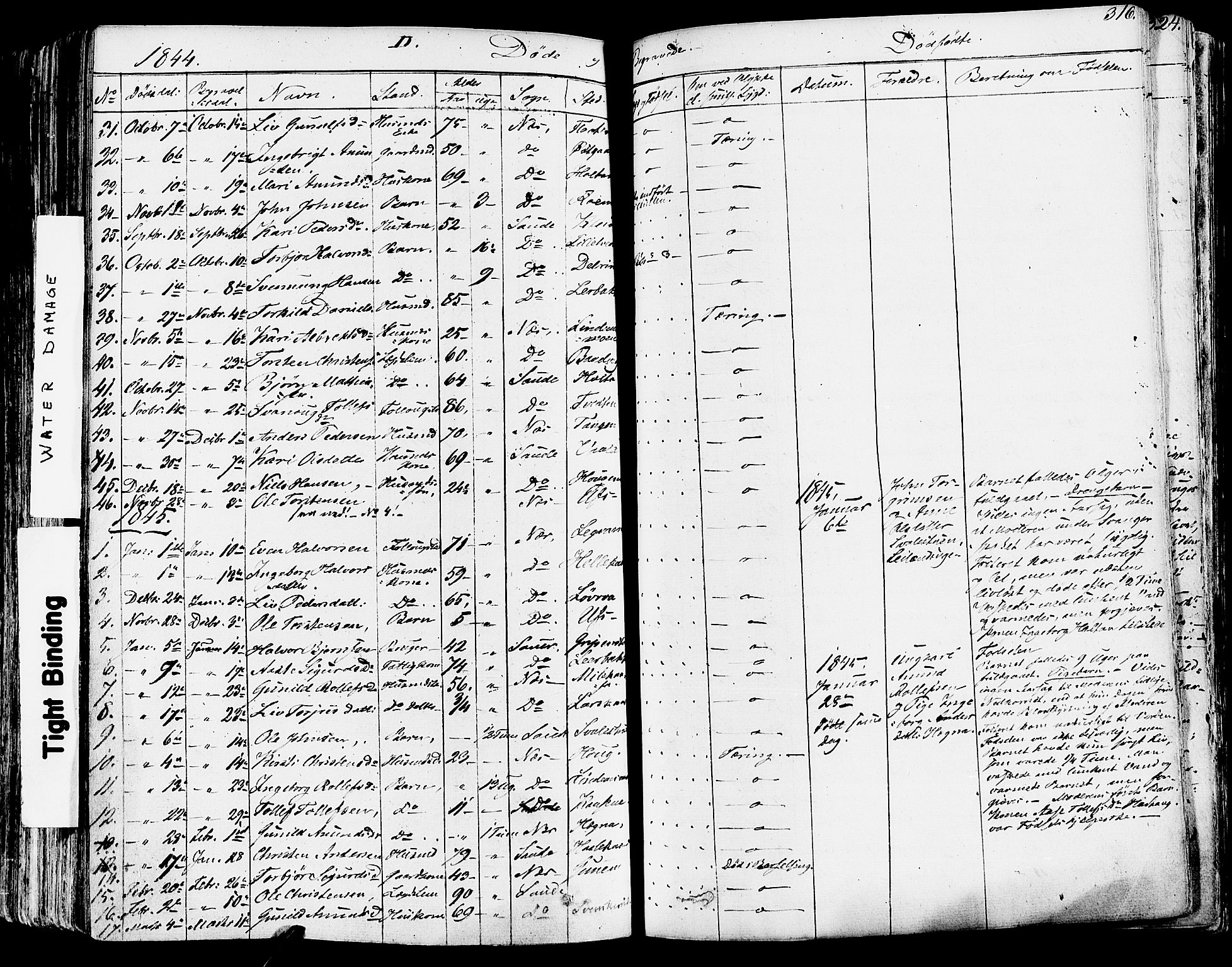 Sauherad kirkebøker, SAKO/A-298/F/Fa/L0006: Parish register (official) no. I 6, 1827-1850, p. 316
