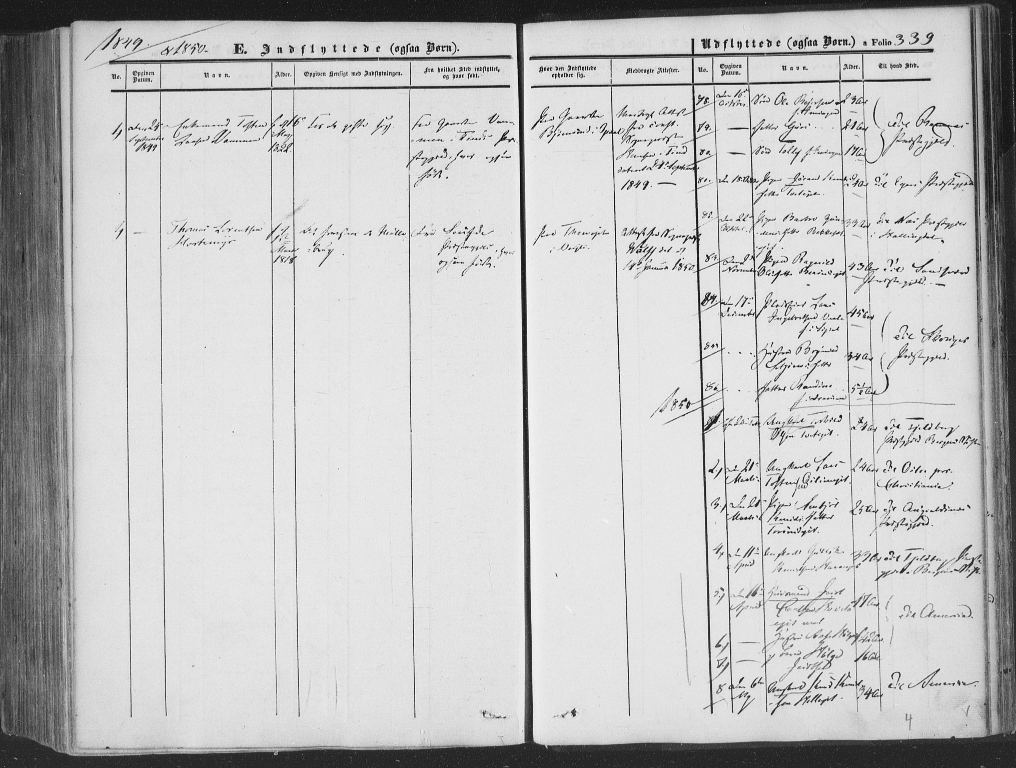 Rollag kirkebøker, SAKO/A-240/F/Fa/L0008: Parish register (official) no. I 8, 1847-1860, p. 339
