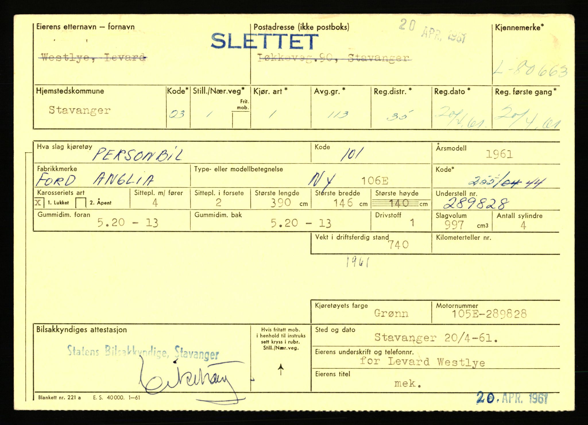 Stavanger trafikkstasjon, AV/SAST-A-101942/0/F/L0071: L-80500 - L-82199, 1930-1971, p. 251