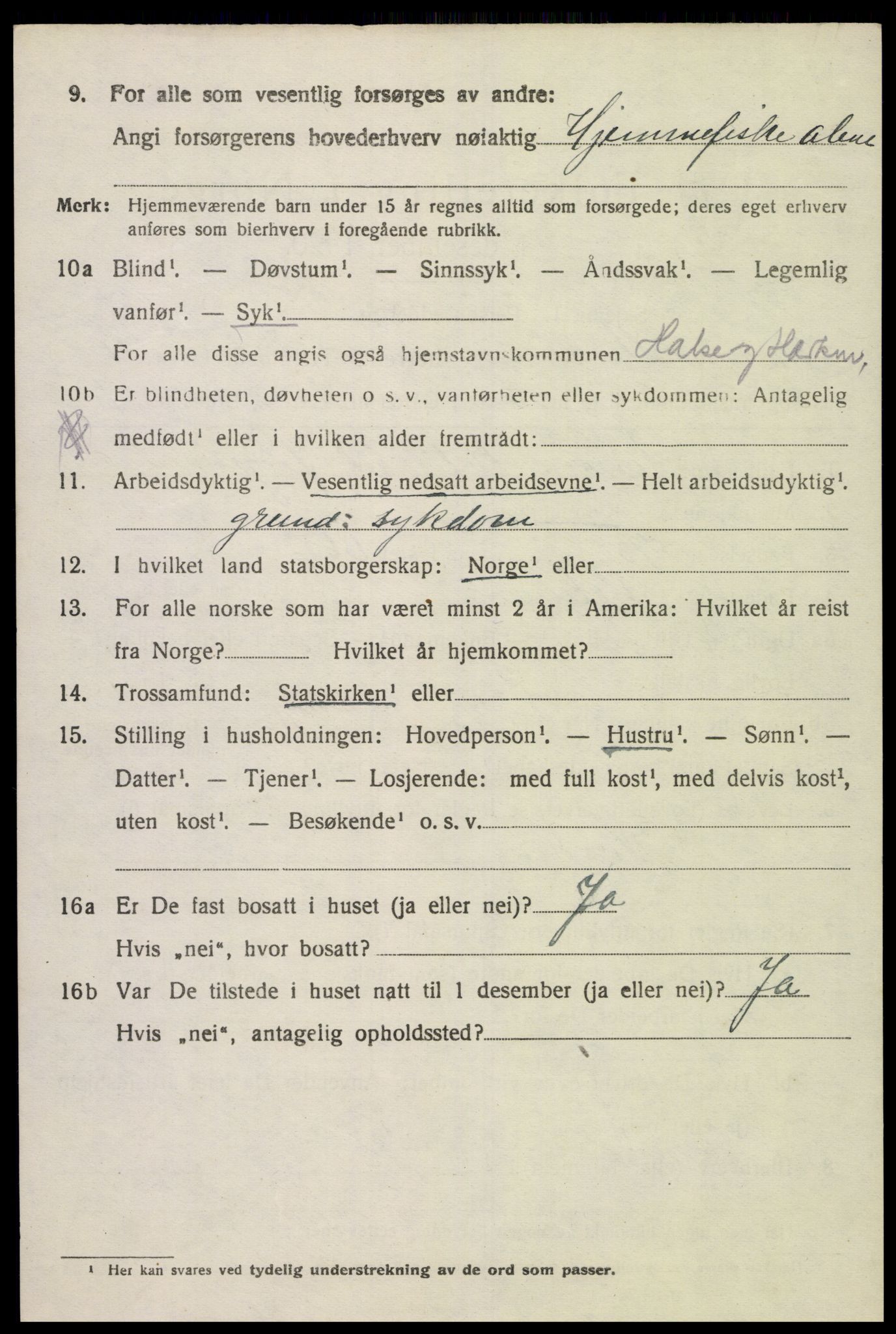 SAK, 1920 census for Halse og Harkmark, 1920, p. 3021