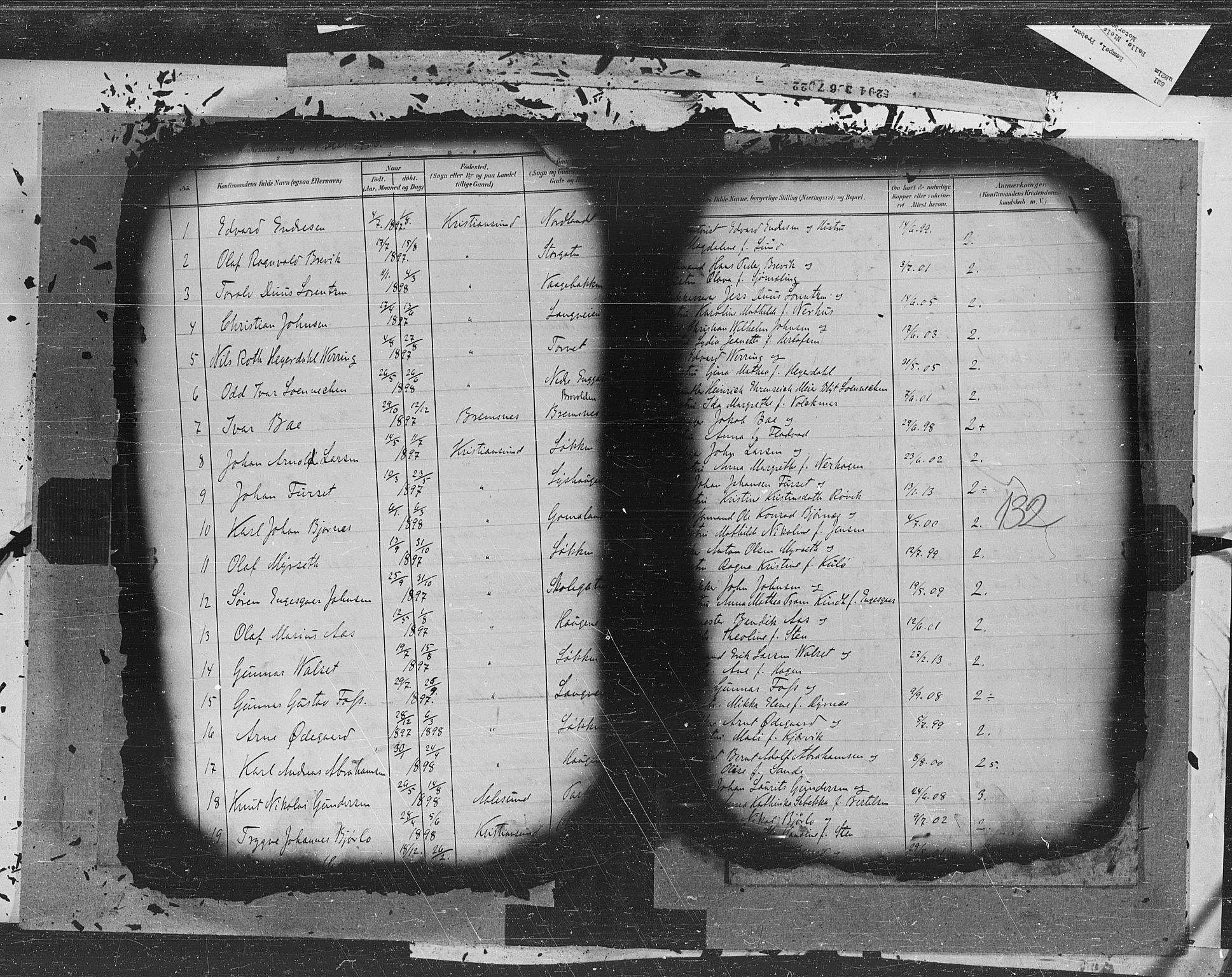 Kristiansund sokneprestkontor, AV/SAT-A-1068/1/I/I1: Parish register (official) no. 6c, 1901-1914, p. 132