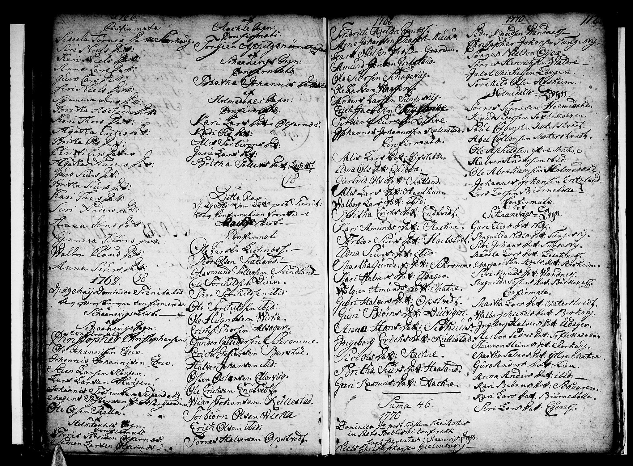 Skånevik sokneprestembete, SAB/A-77801/H/Haa: Parish register (official) no. A 1, 1745-1789, p. 112