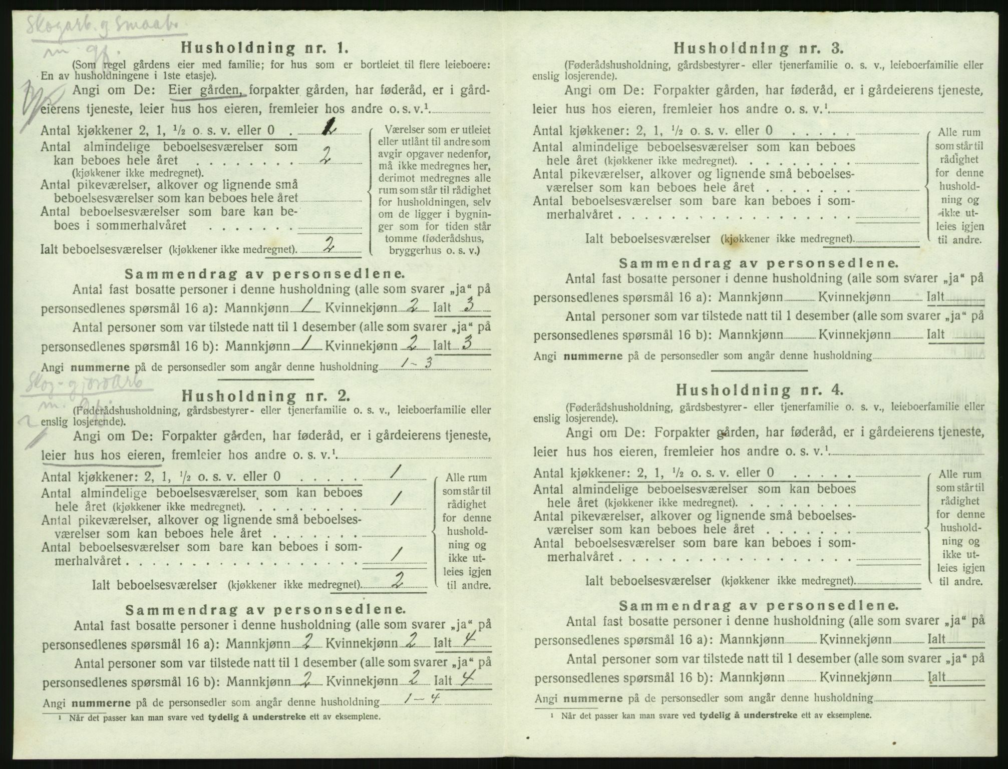 SAK, 1920 census for Vestre Moland, 1920, p. 630