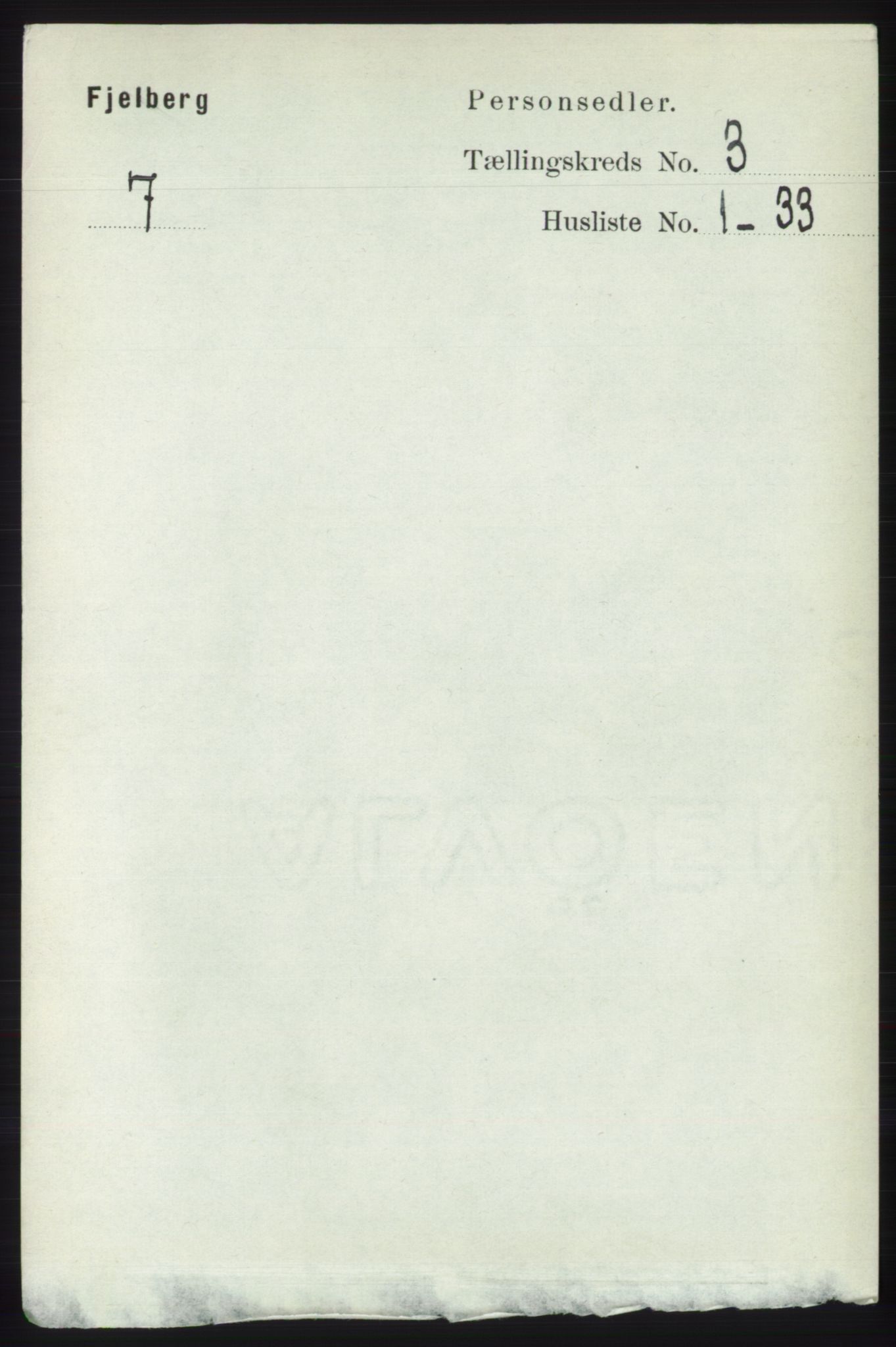 RA, 1891 census for 1213 Fjelberg, 1891, p. 785