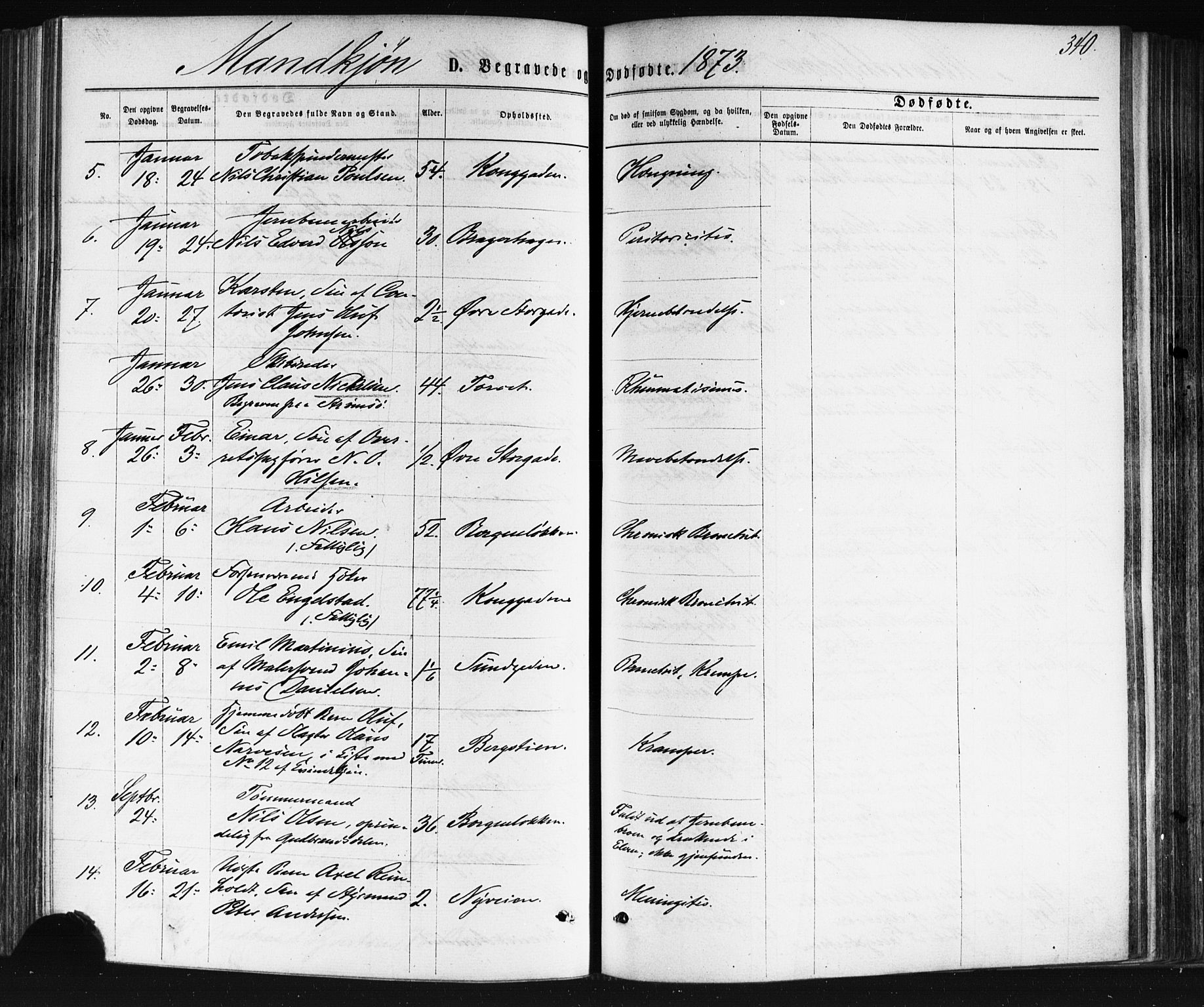 Bragernes kirkebøker, SAKO/A-6/F/Fb/L0004: Parish register (official) no. II 4, 1869-1875, p. 340