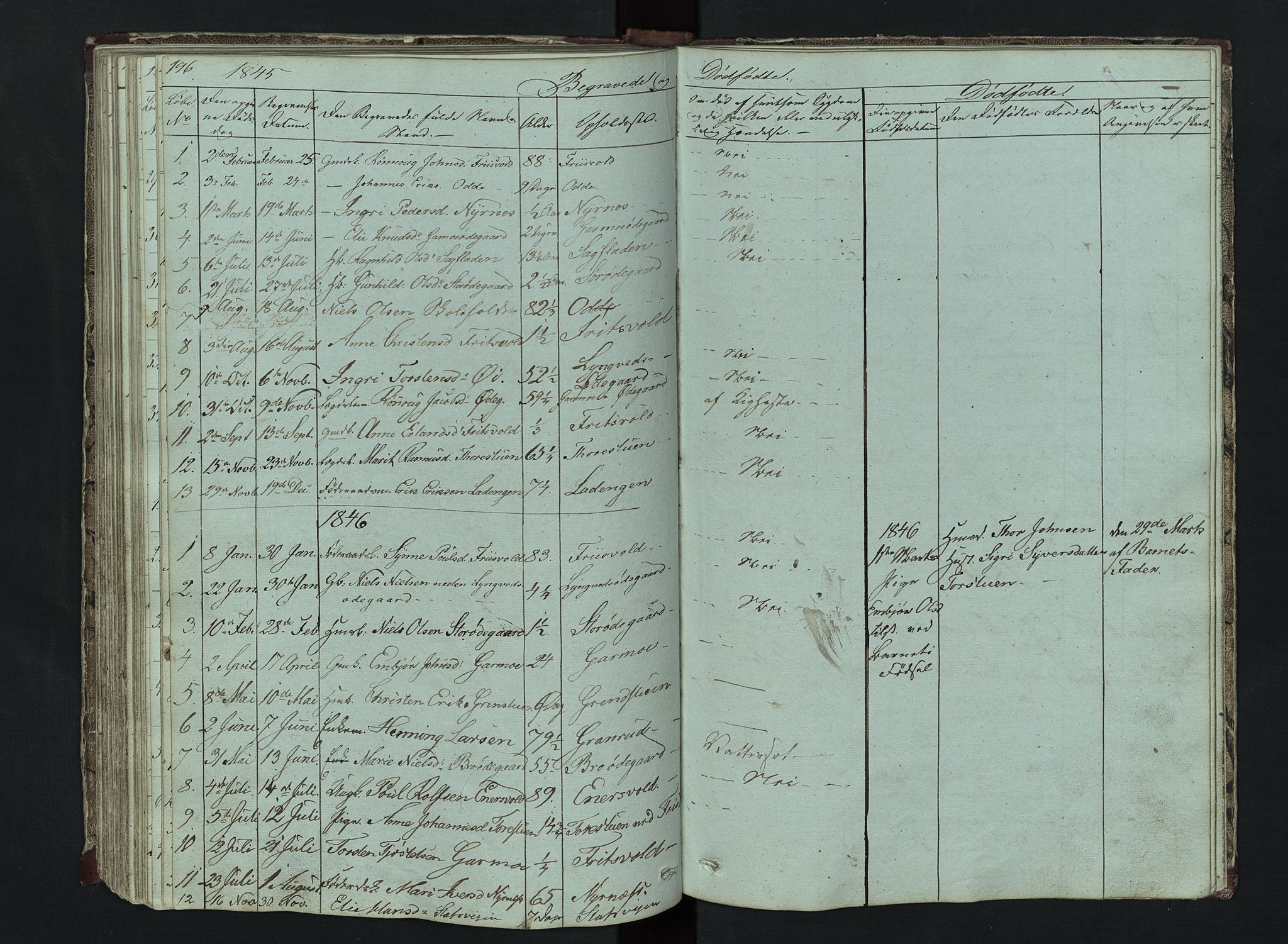 Lom prestekontor, AV/SAH-PREST-070/L/L0014: Parish register (copy) no. 14, 1845-1876, p. 196-197