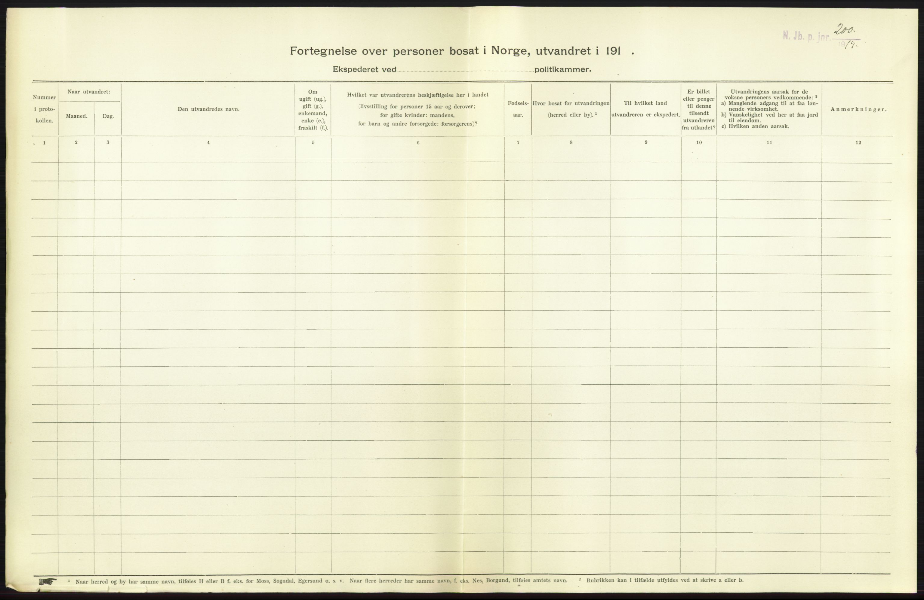 Nord-Jarlsberg politikammer, AV/SAKO-A-739/I/Ia/Iab/L0001: Emigrantprotokoll, 1912-1918, p. 131