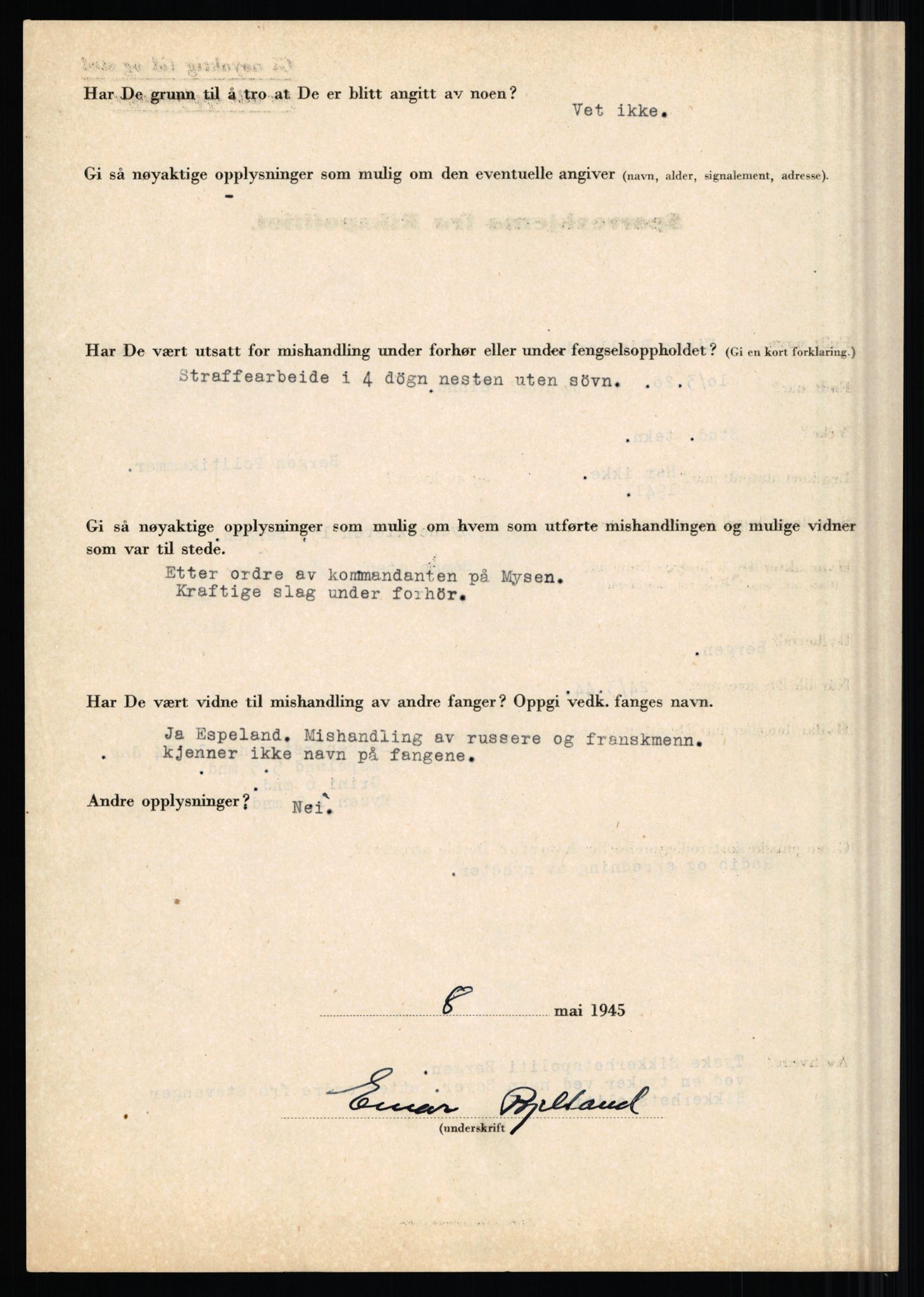 Rikspolitisjefen, AV/RA-S-1560/L/L0002: Berg, Alf - Bråthen, Thorleif, 1940-1945, p. 443