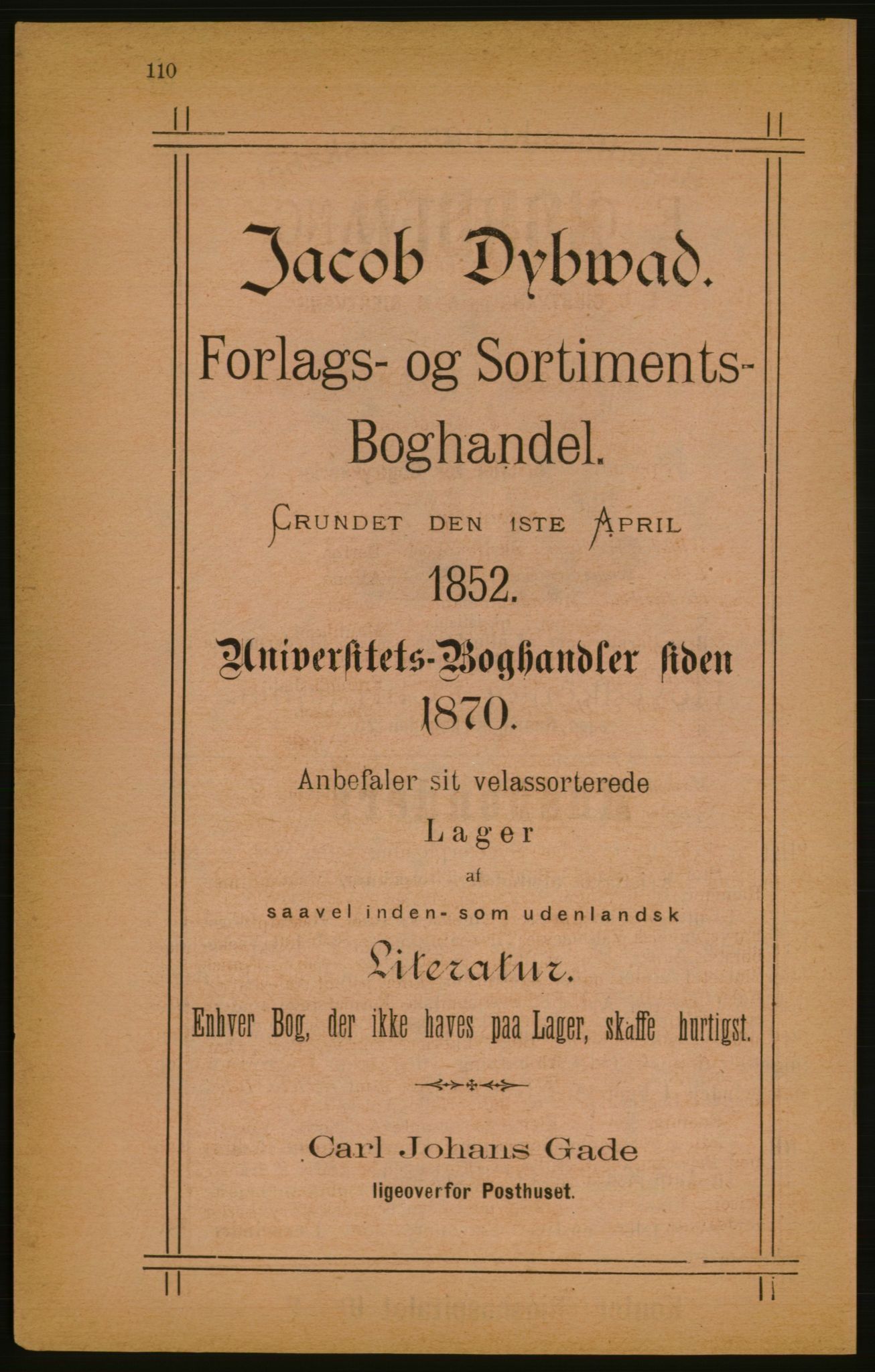 Kristiania/Oslo adressebok, PUBL/-, 1886, p. 110