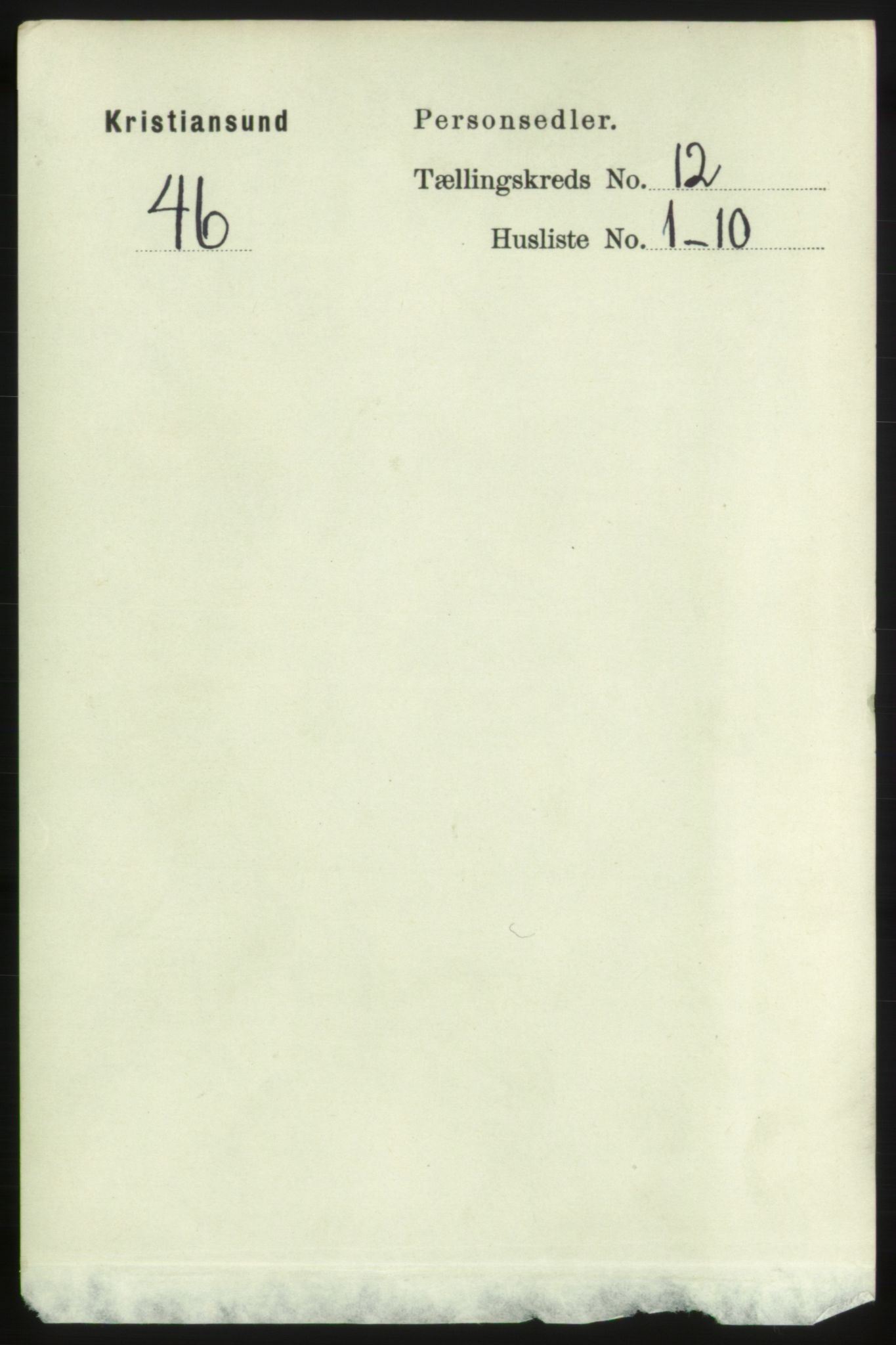 RA, 1891 census for 1503 Kristiansund, 1891, p. 9146