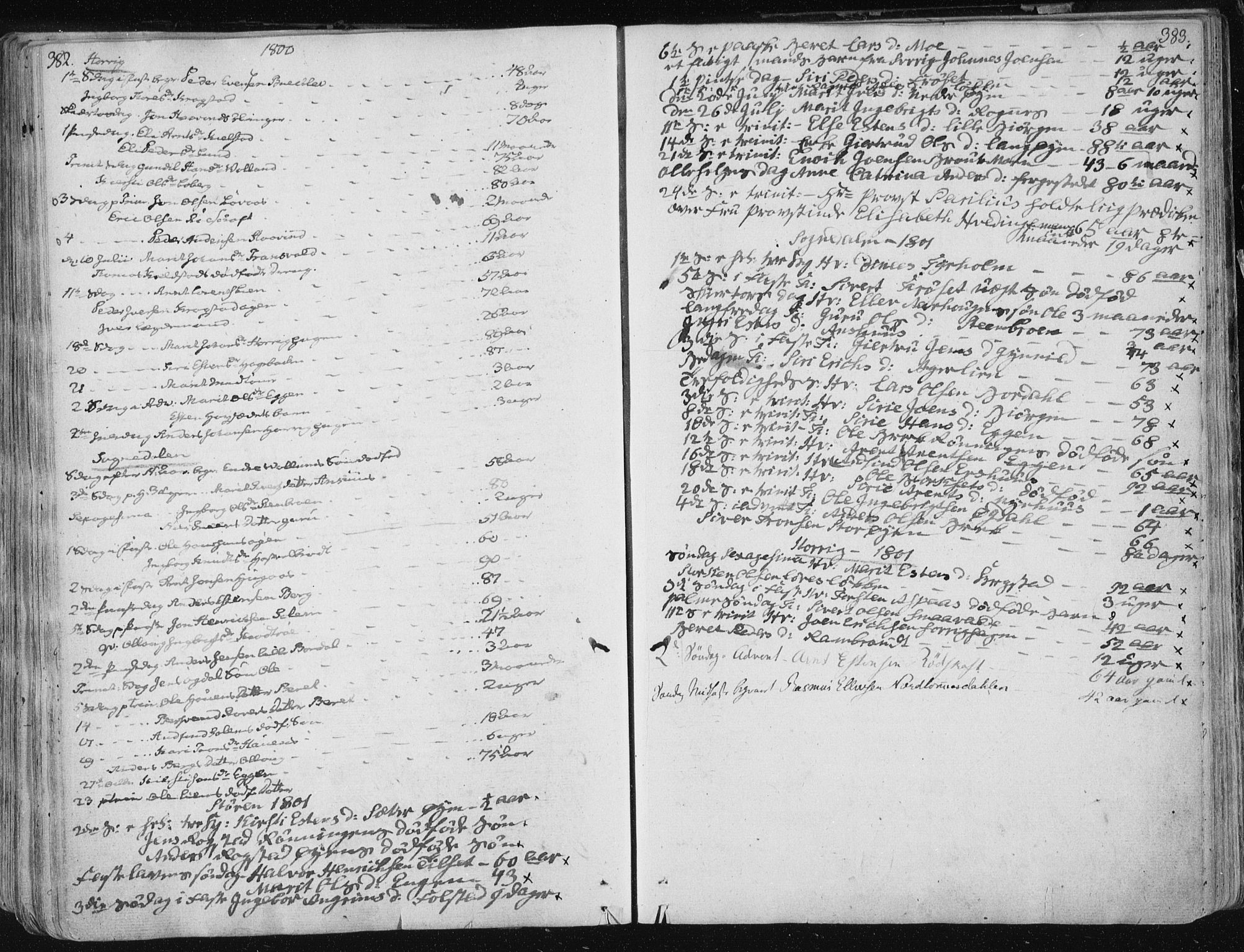 Ministerialprotokoller, klokkerbøker og fødselsregistre - Sør-Trøndelag, SAT/A-1456/687/L0992: Parish register (official) no. 687A03 /1, 1788-1815, p. 382-383
