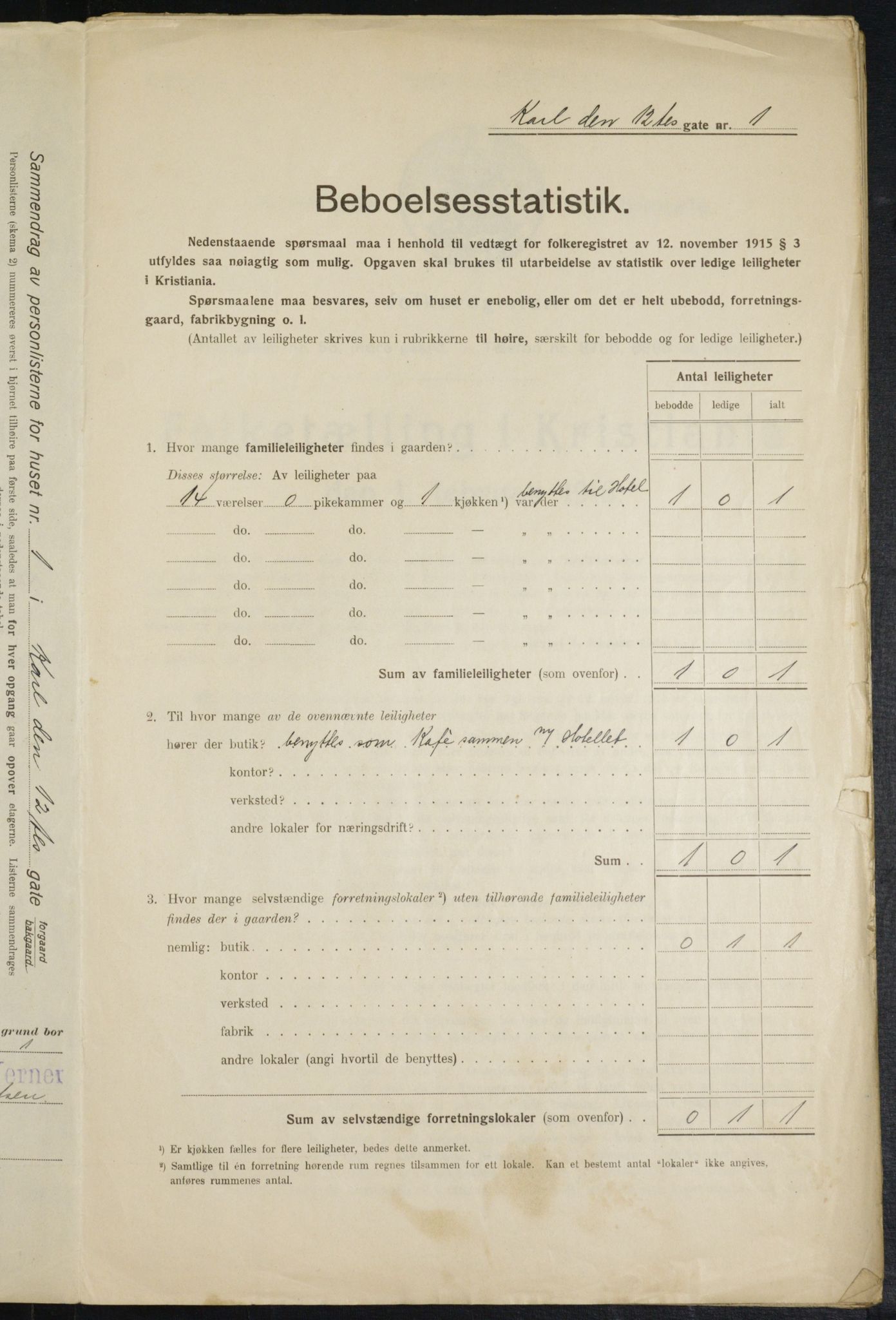 OBA, Municipal Census 1916 for Kristiania, 1916, p. 49325