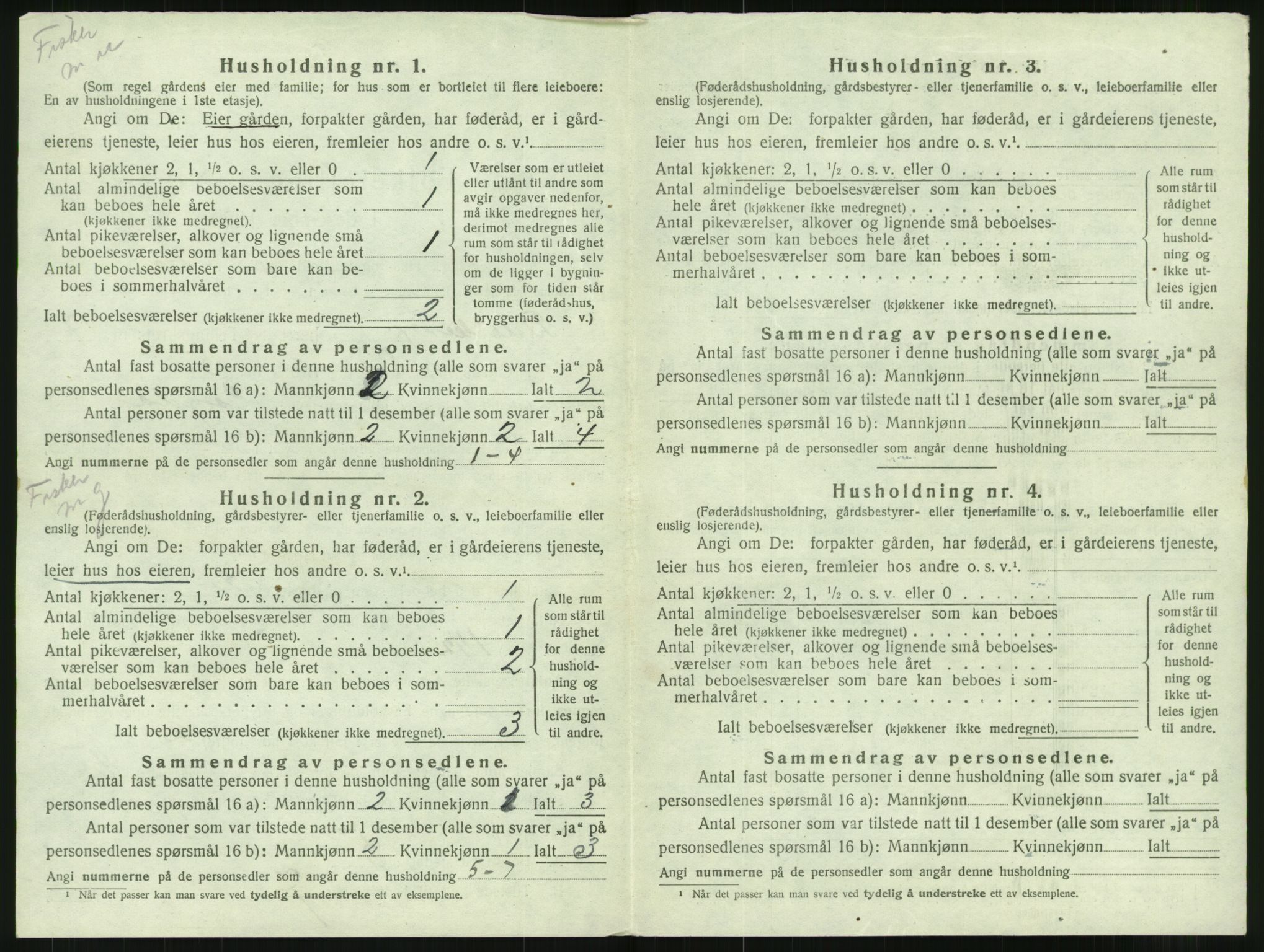 SAT, 1920 census for Dverberg, 1920, p. 1857