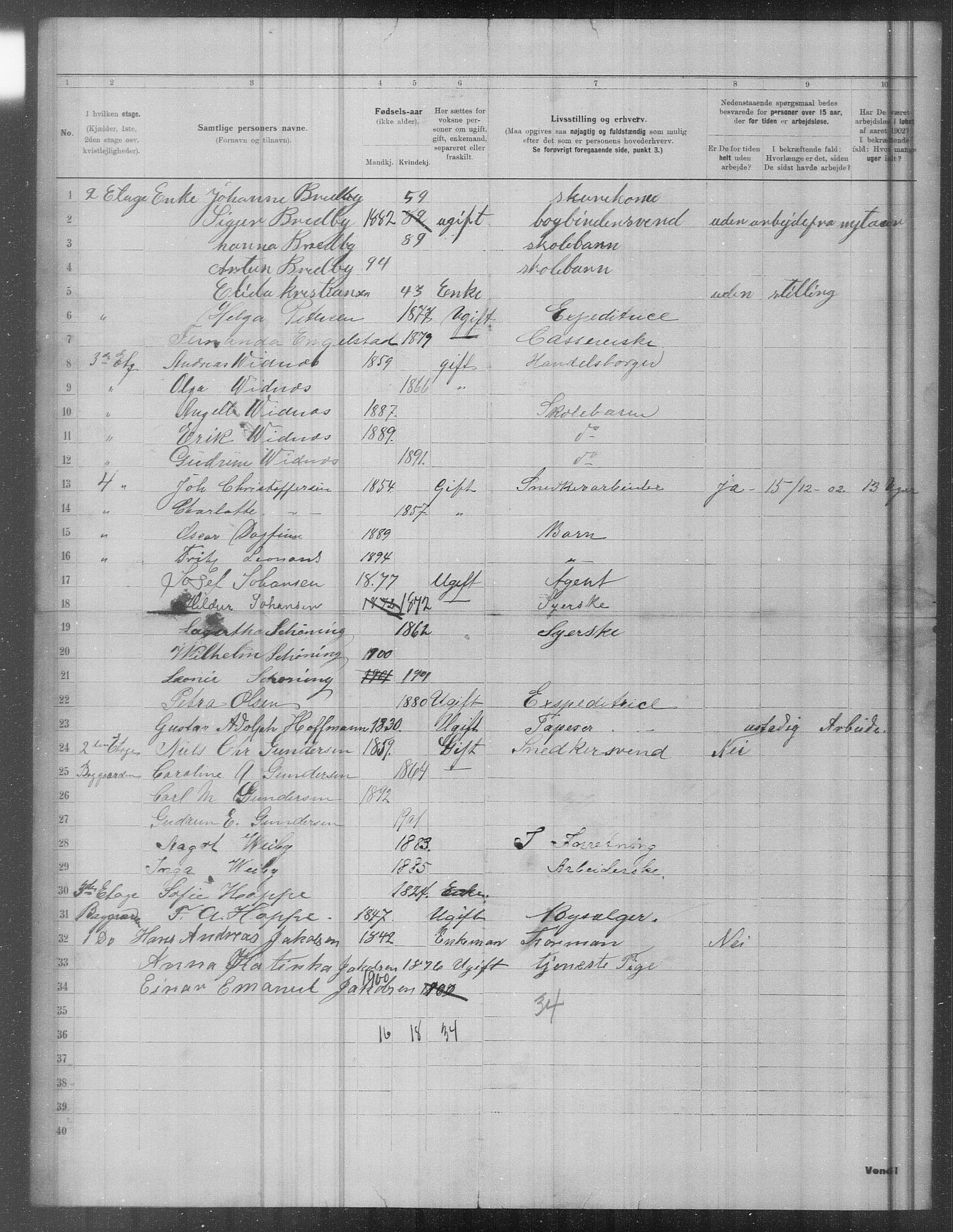 OBA, Municipal Census 1902 for Kristiania, 1902, p. 20671