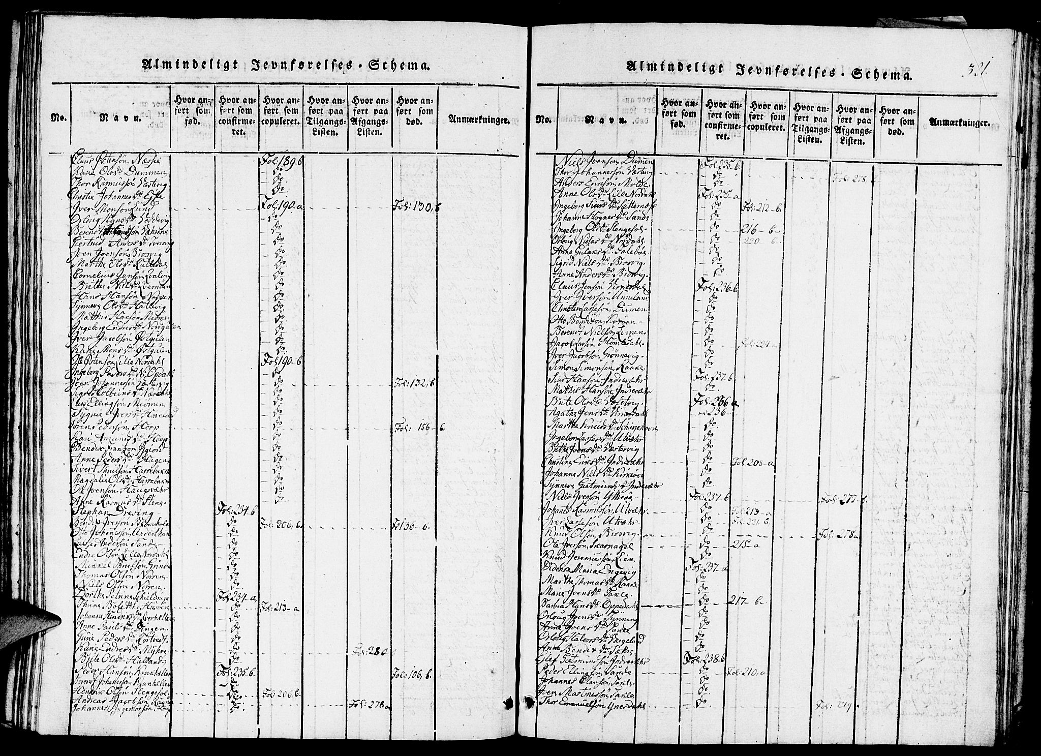 Gulen sokneprestembete, AV/SAB-A-80201/H/Haa/Haaa/L0018: Parish register (official) no. A 18, 1816-1825, p. 321