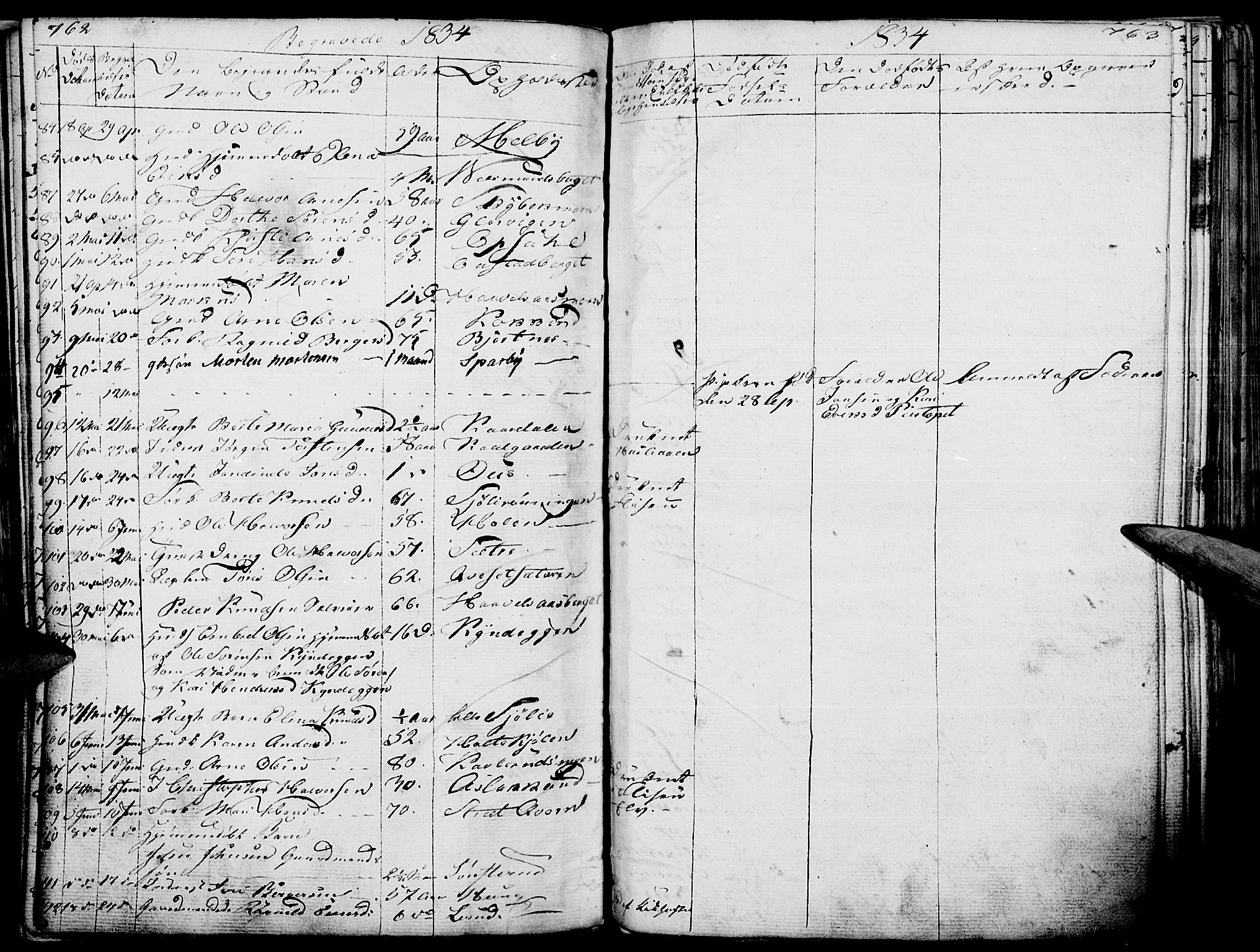 Hof prestekontor, AV/SAH-PREST-038/H/Ha/Haa/L0006: Parish register (official) no. 6, 1822-1841, p. 762-763