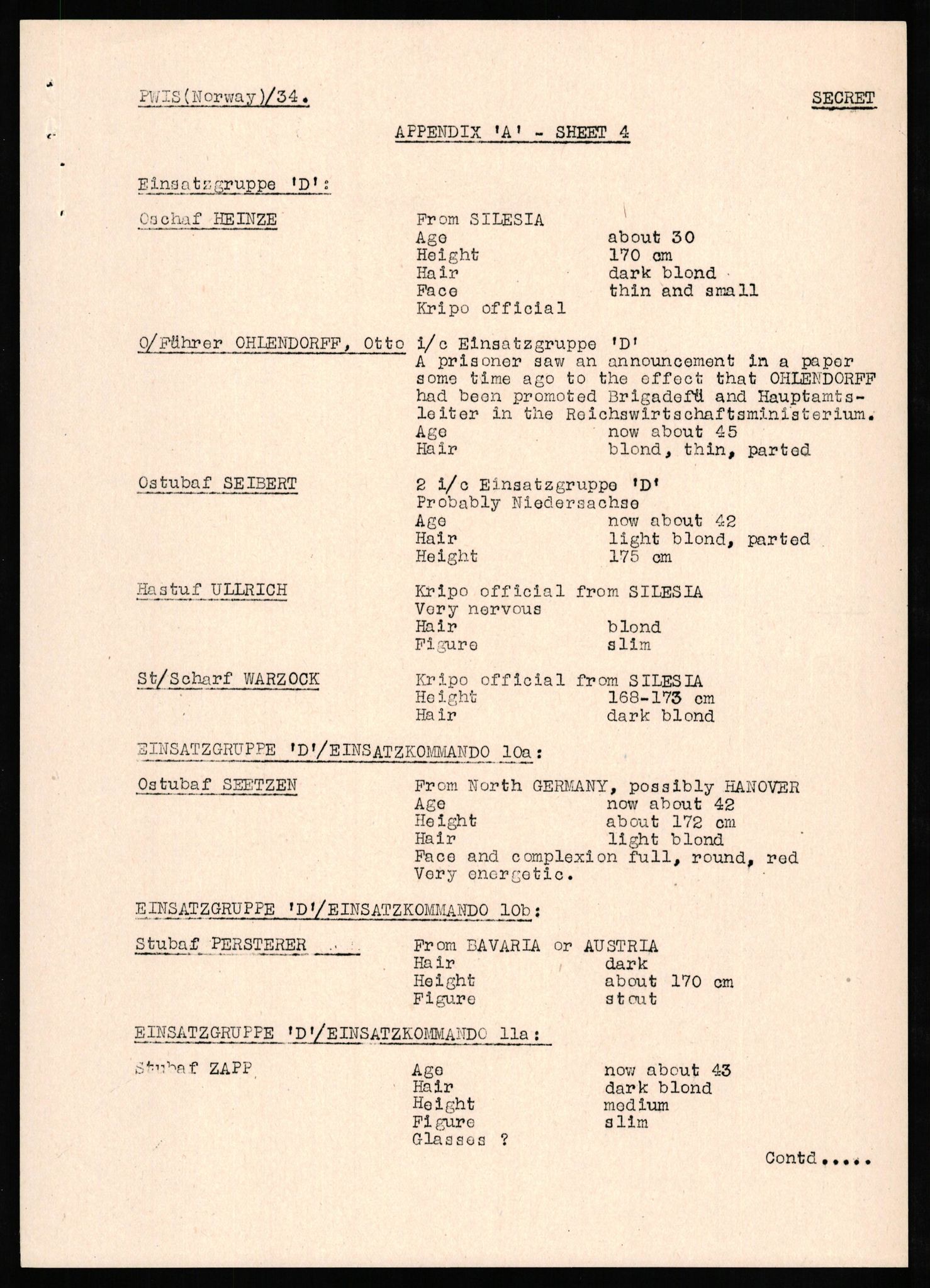 Forsvaret, Forsvarets overkommando II, RA/RAFA-3915/D/Db/L0023: CI Questionaires. Tyske okkupasjonsstyrker i Norge. Tyskere., 1945-1946, p. 555