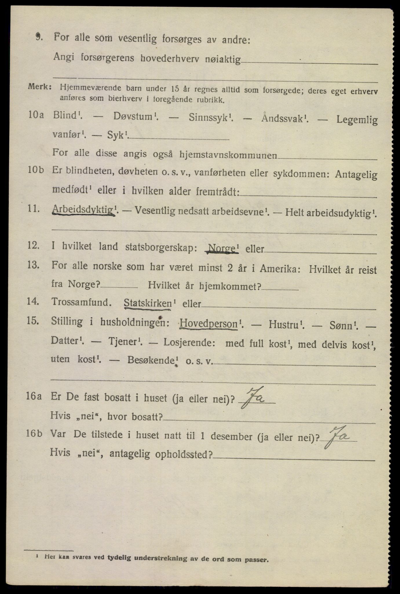 SAKO, 1920 census for Nore, 1920, p. 1045