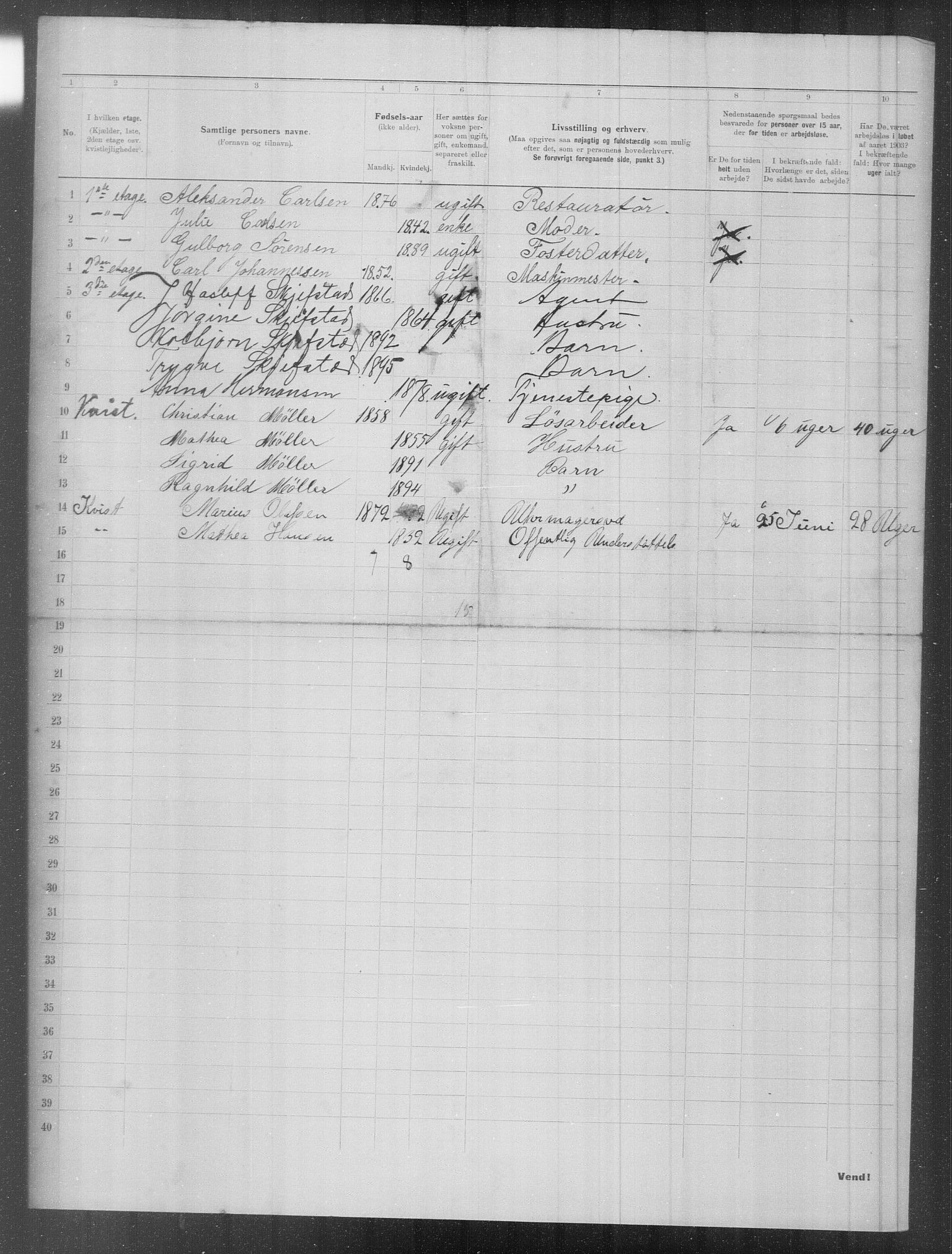 OBA, Municipal Census 1903 for Kristiania, 1903, p. 10123