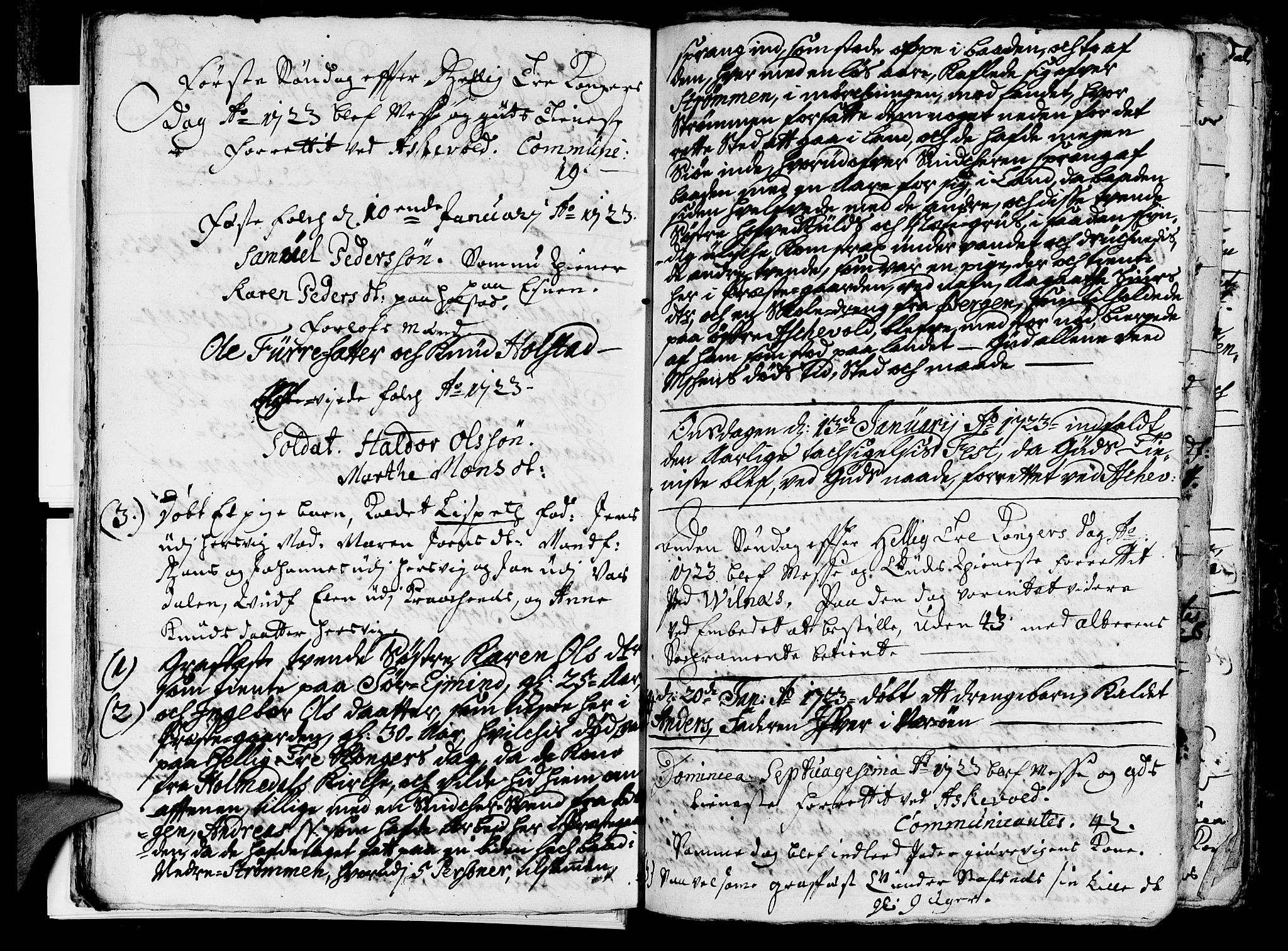 Askvoll sokneprestembete, SAB/A-79501/H/Haa/Haaa/L0005: Parish register (official) no. A 5, 1722-1733, p. 31